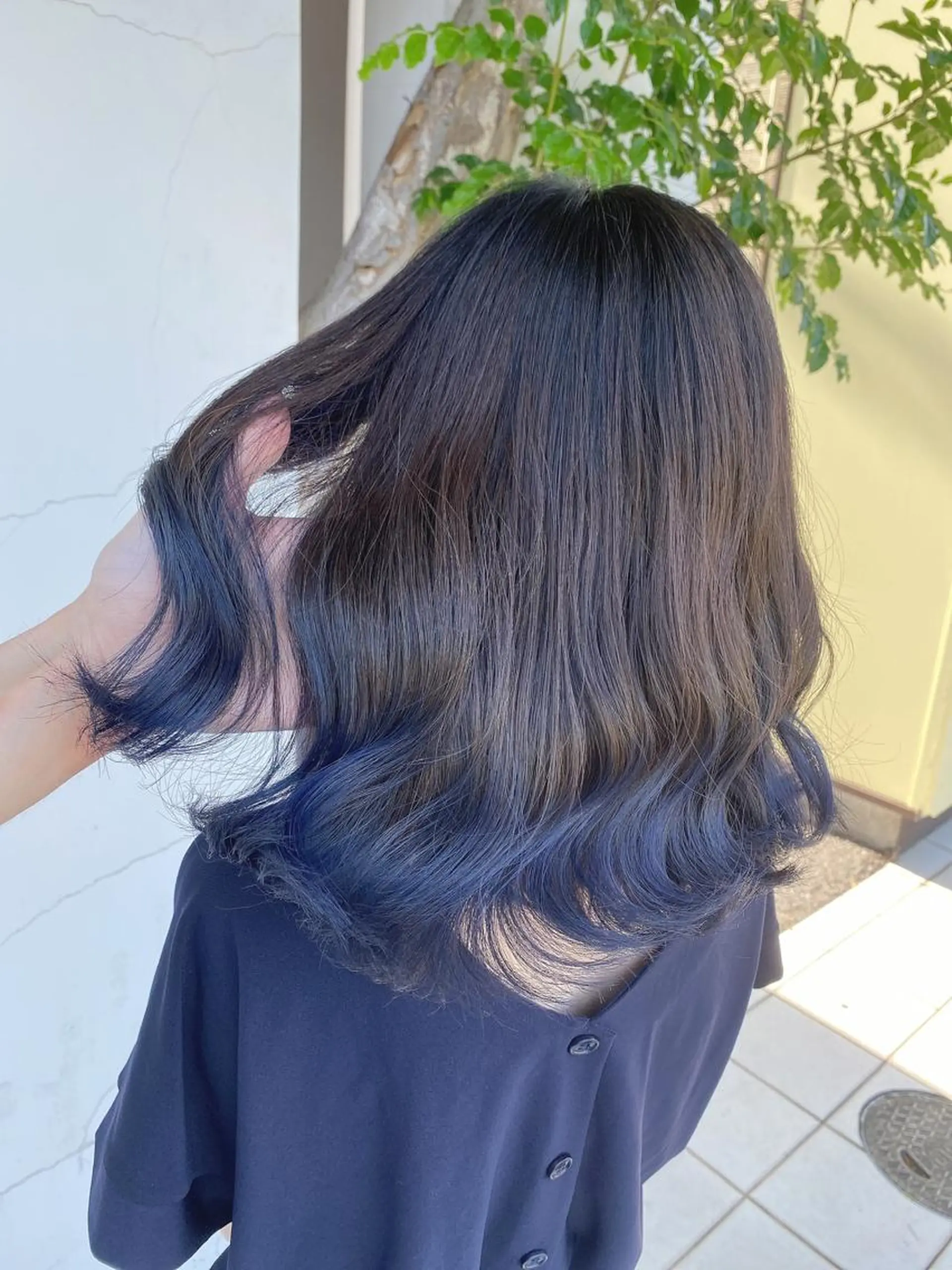 セミロング ヘアカラー トリートメント 具志 正太のヘアスタイル