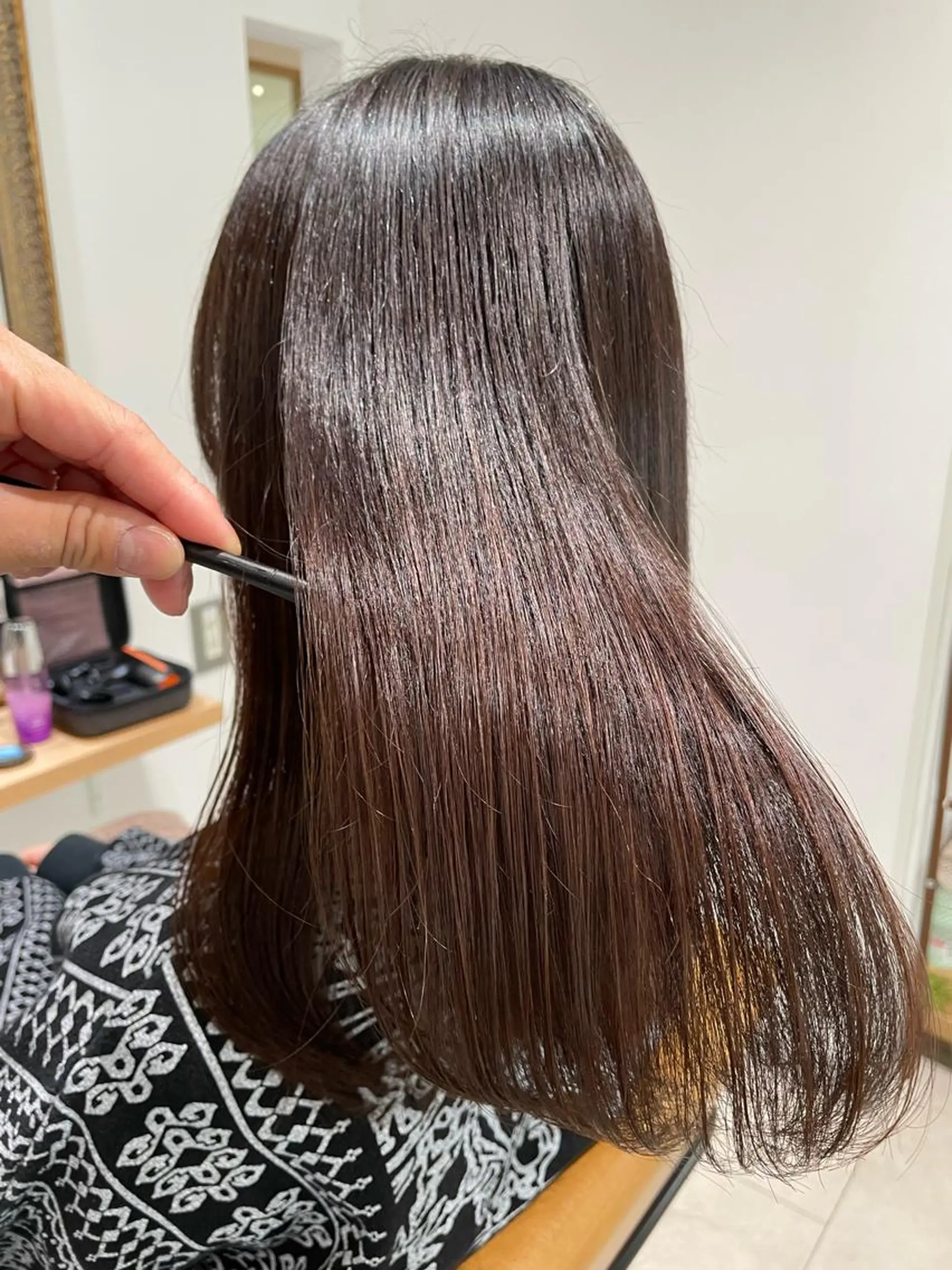 ミディアム 髪質改善 過去一の柔髪ヘア 🌿einshairのヘアスタイル