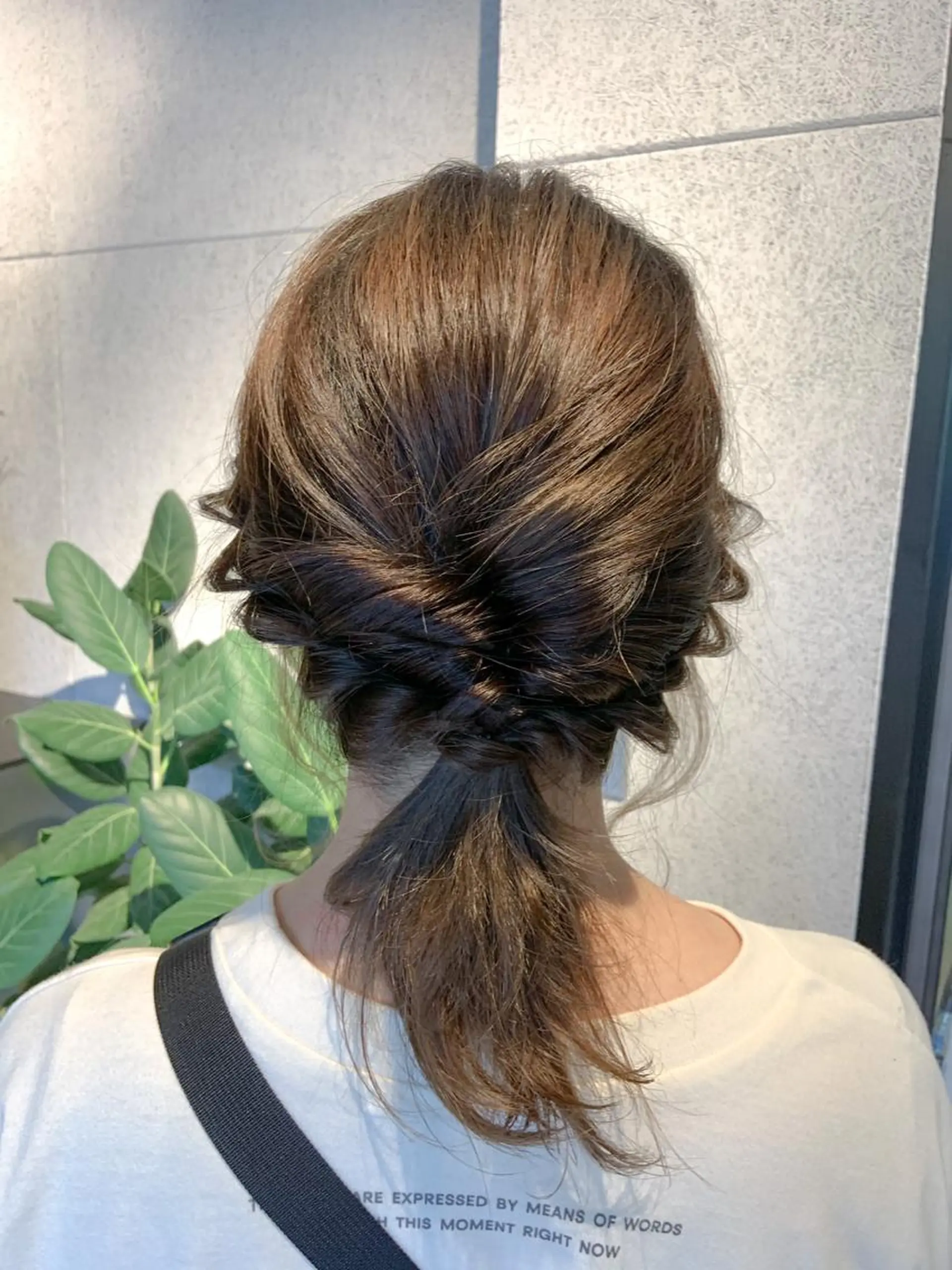 ミディアム カラー ヘアアレンジ 名駅/大人可愛い /艶髪/流音のヘアスタイル