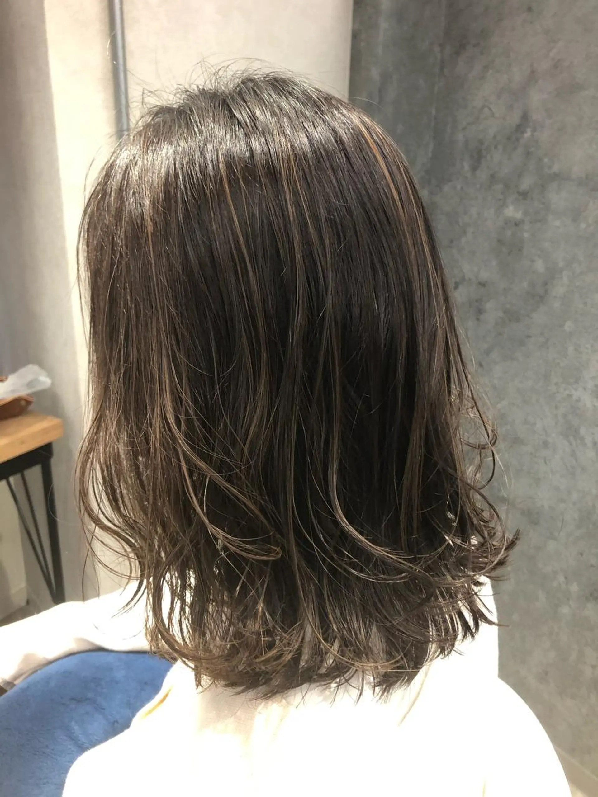ミディアム ハイライト Noyヨシモト ヒロトのヘアスタイル