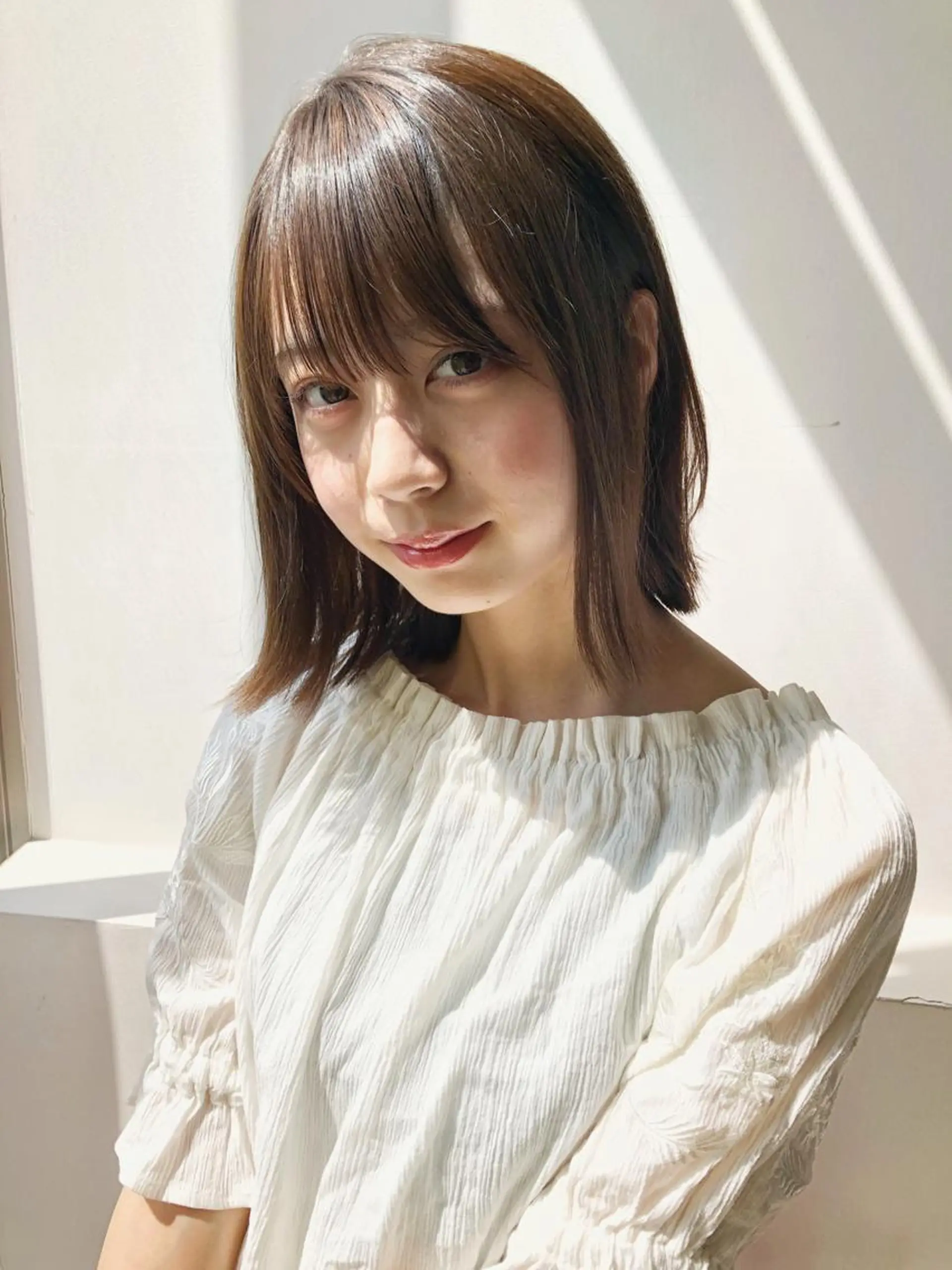 ミディアム カラー 透明感カラー ボブ 徳本 駿太のヘアスタイル