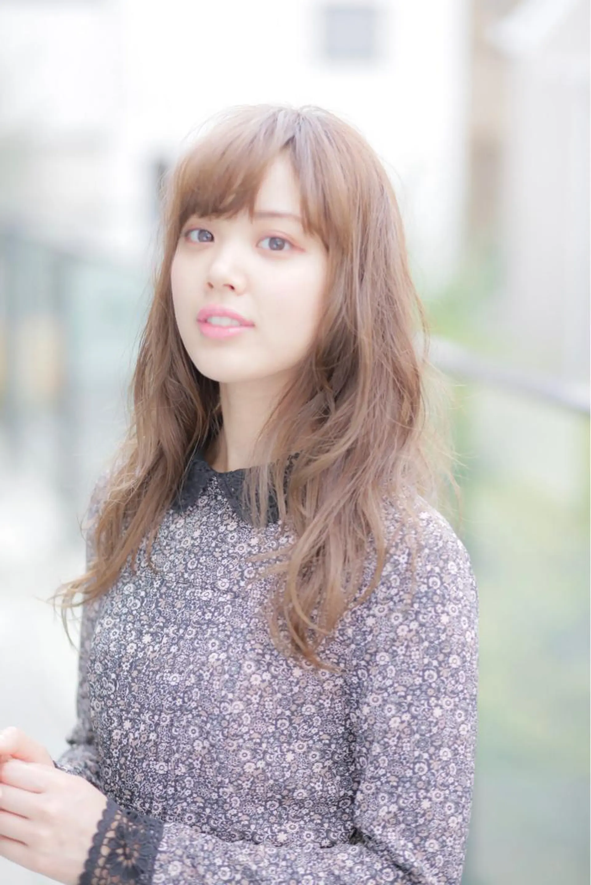 ロング カラー パーマ ベージュカラー ヌーディベージュ デジタルパーマ 今井 三智也のヘアスタイル