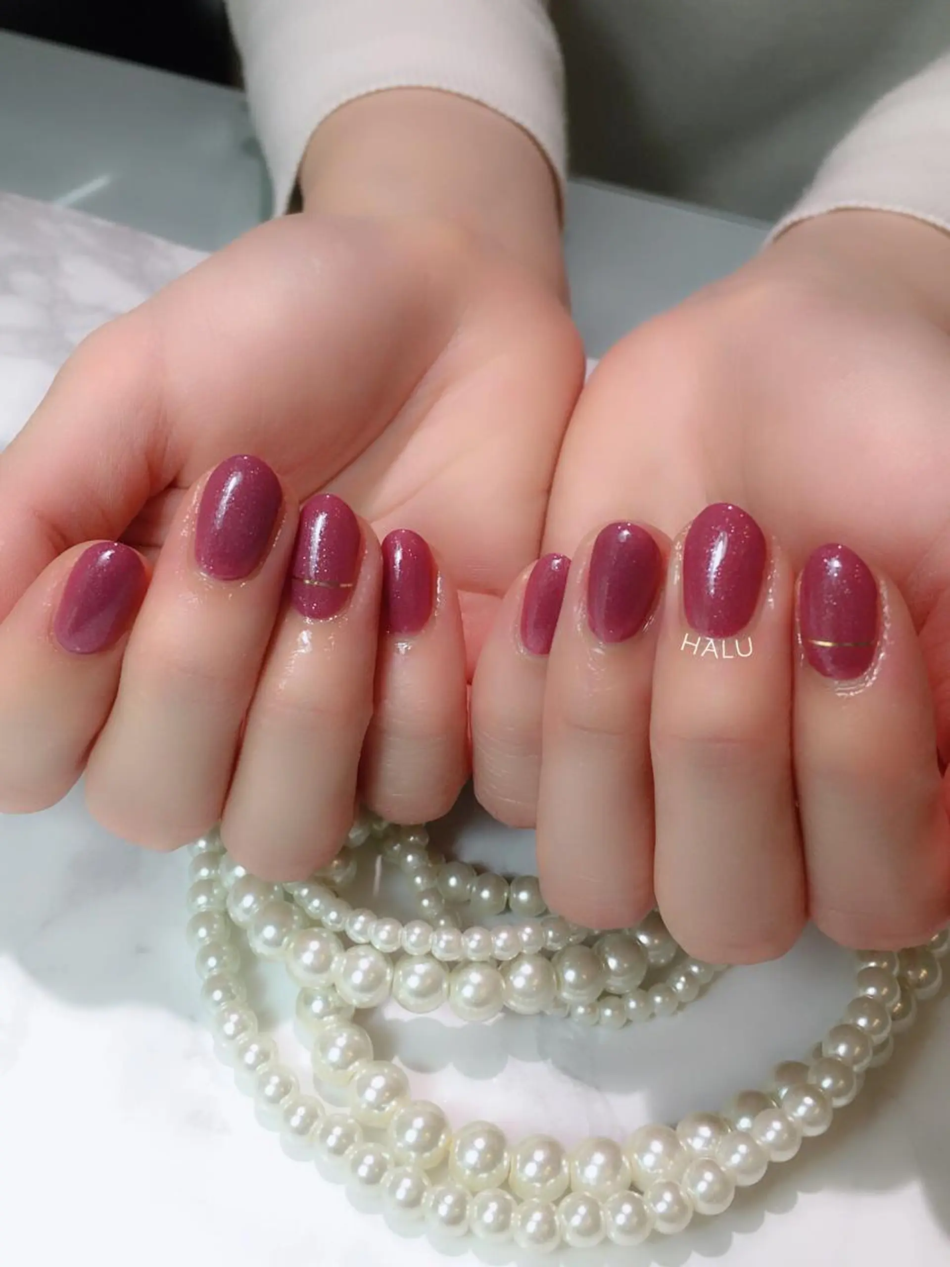 ネイル ワンカラーネイル HALU ハルのネイルデザイン