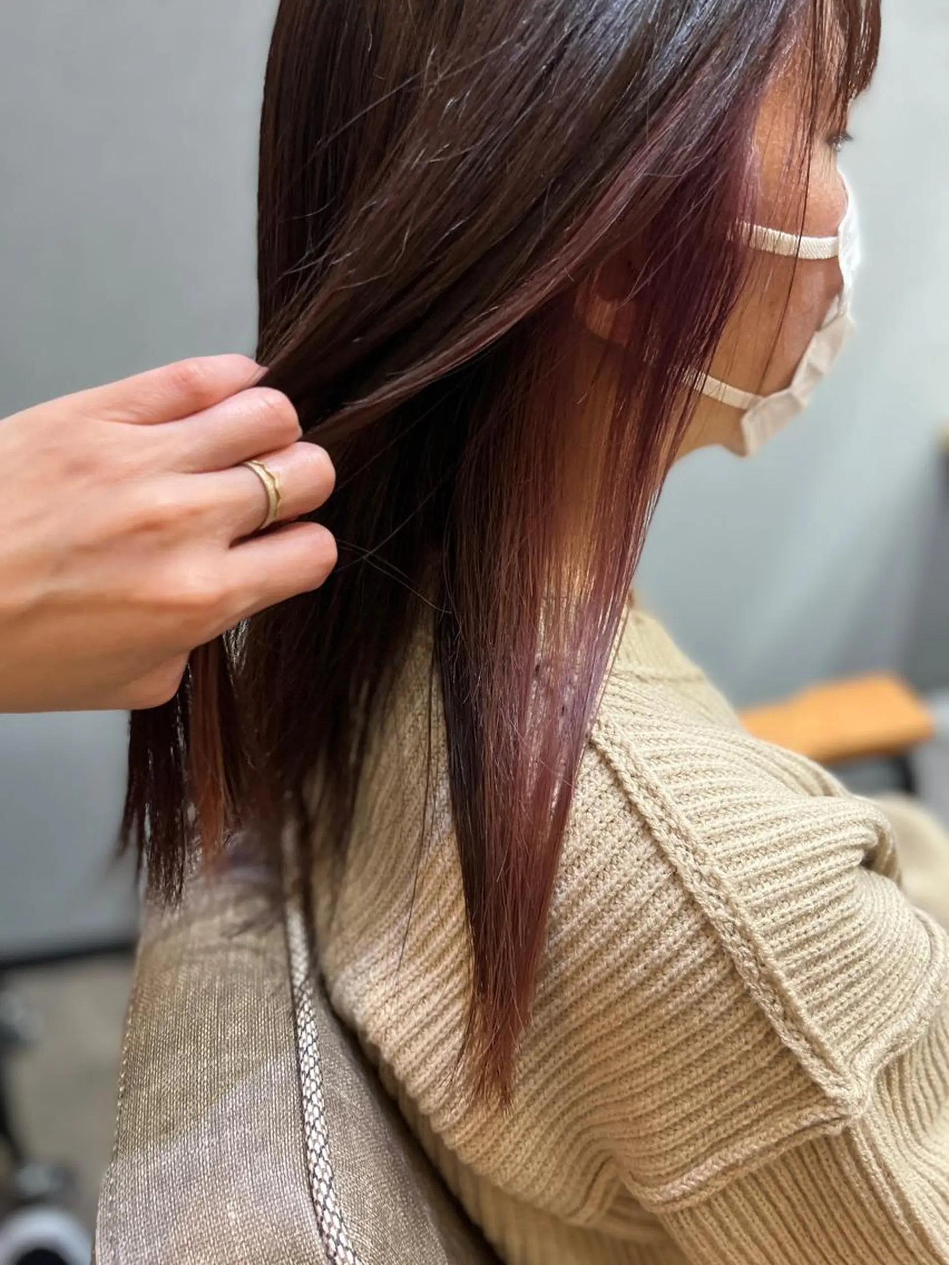 セミロング カラー パーマ ヘアアレンジ メンズ キッズ ネイル マツエク・マツパ アイブロウ メンズブリーチ メンズハイライト メンズインナーカラー メンズ韓国風 ブリーチ 久木原 ゆりのヘアスタイル