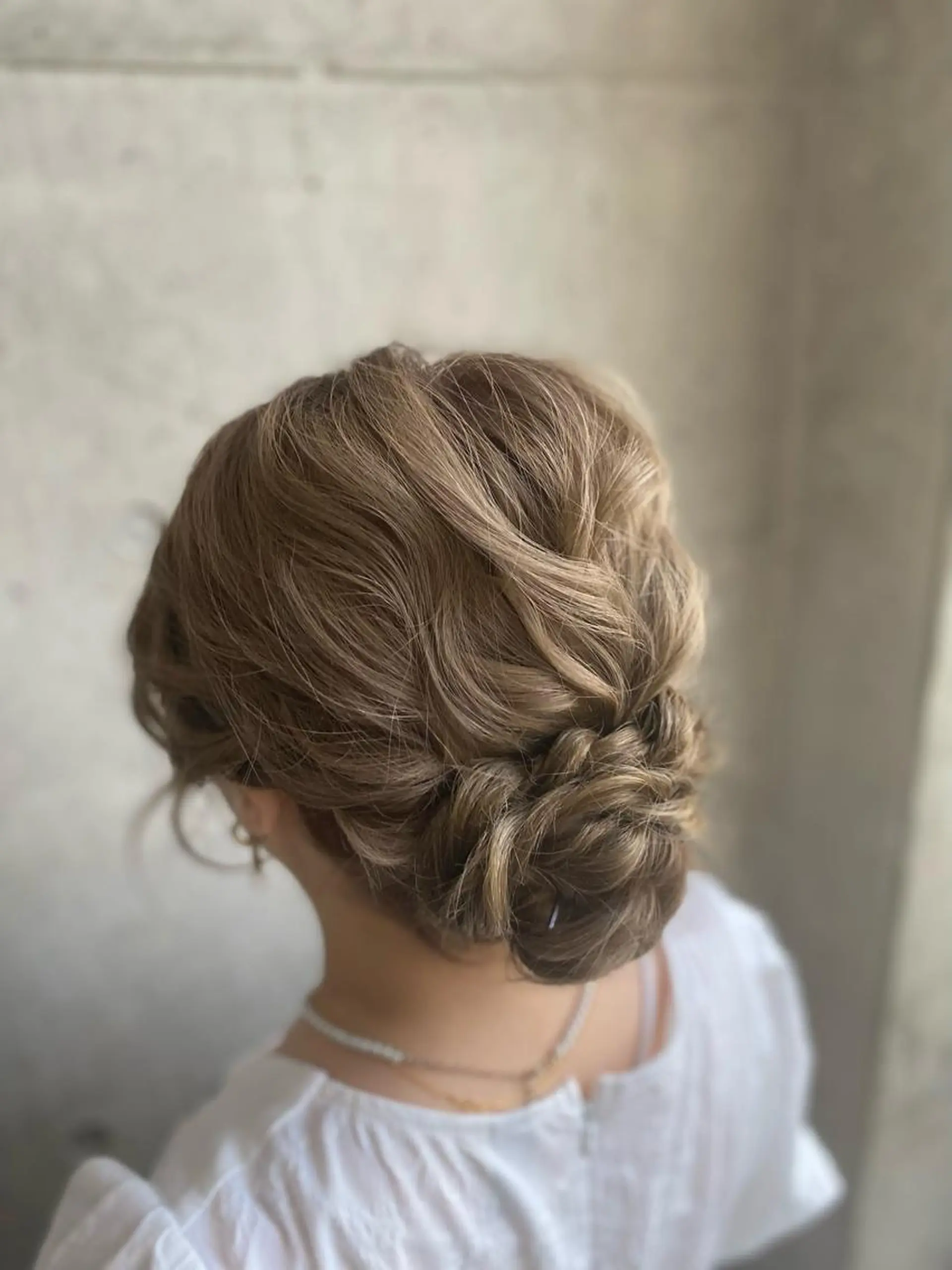 セミロング 田中 アキオのヘアスタイル