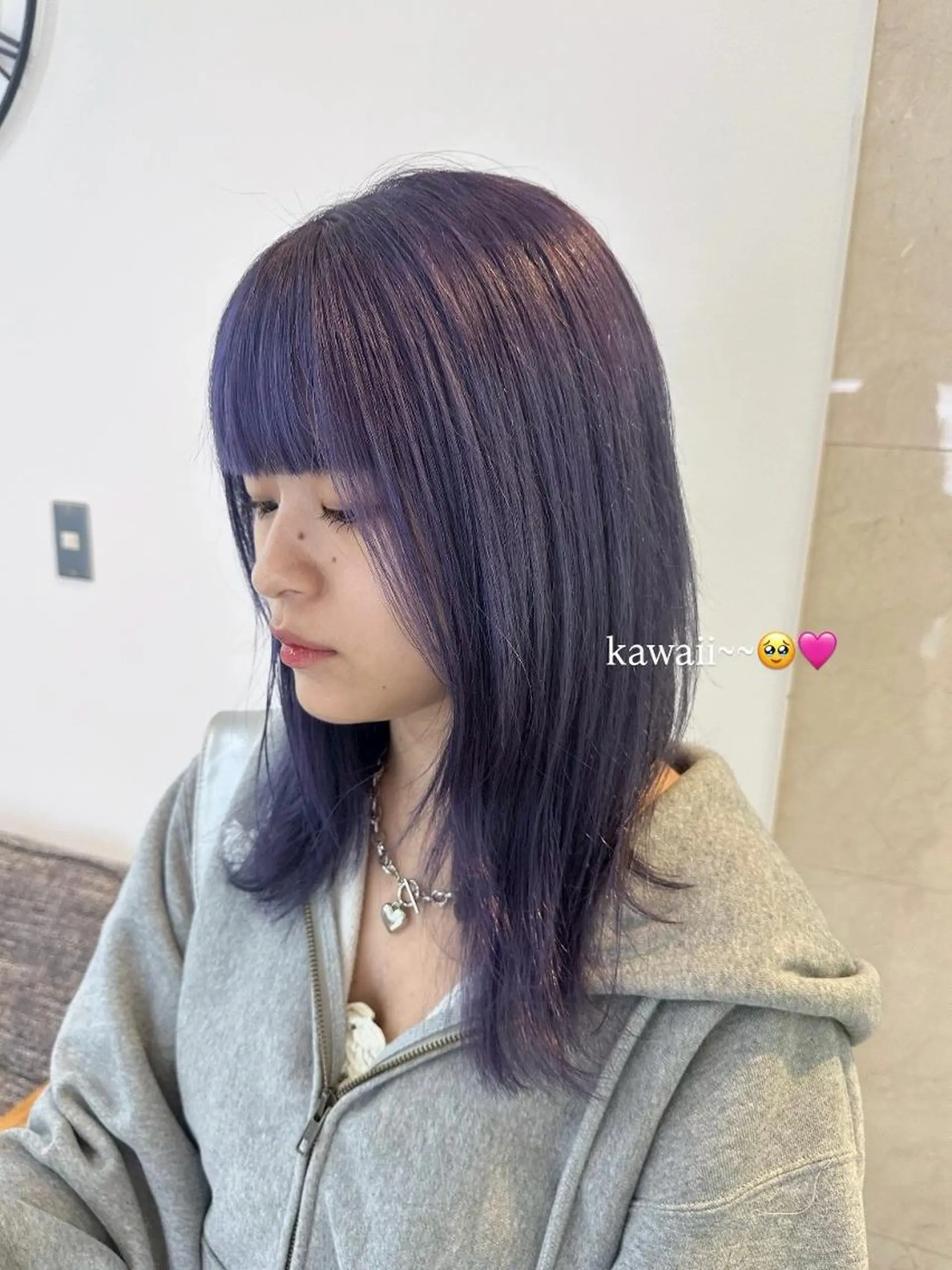 ミディアム カラー L.E.M 仙台のヘアスタイル
