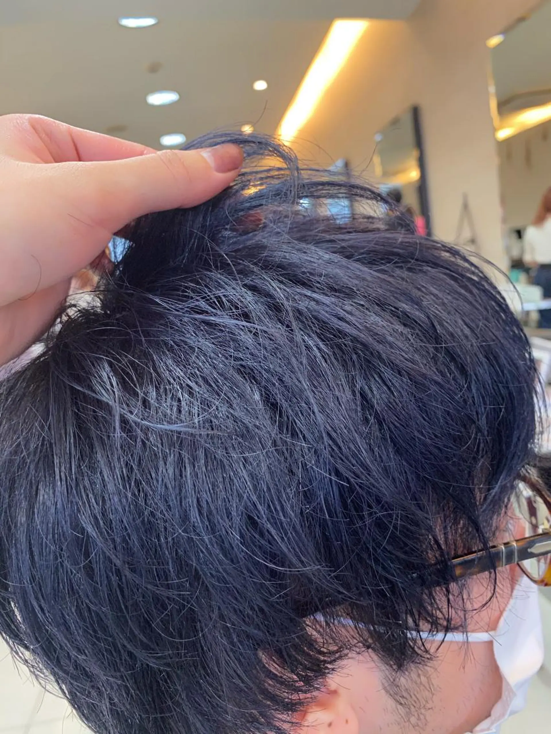 カラー メンズ ブルーカラー ラベンダーカラー 池袋/韓国レイヤー 💗🐇amiのヘアスタイル