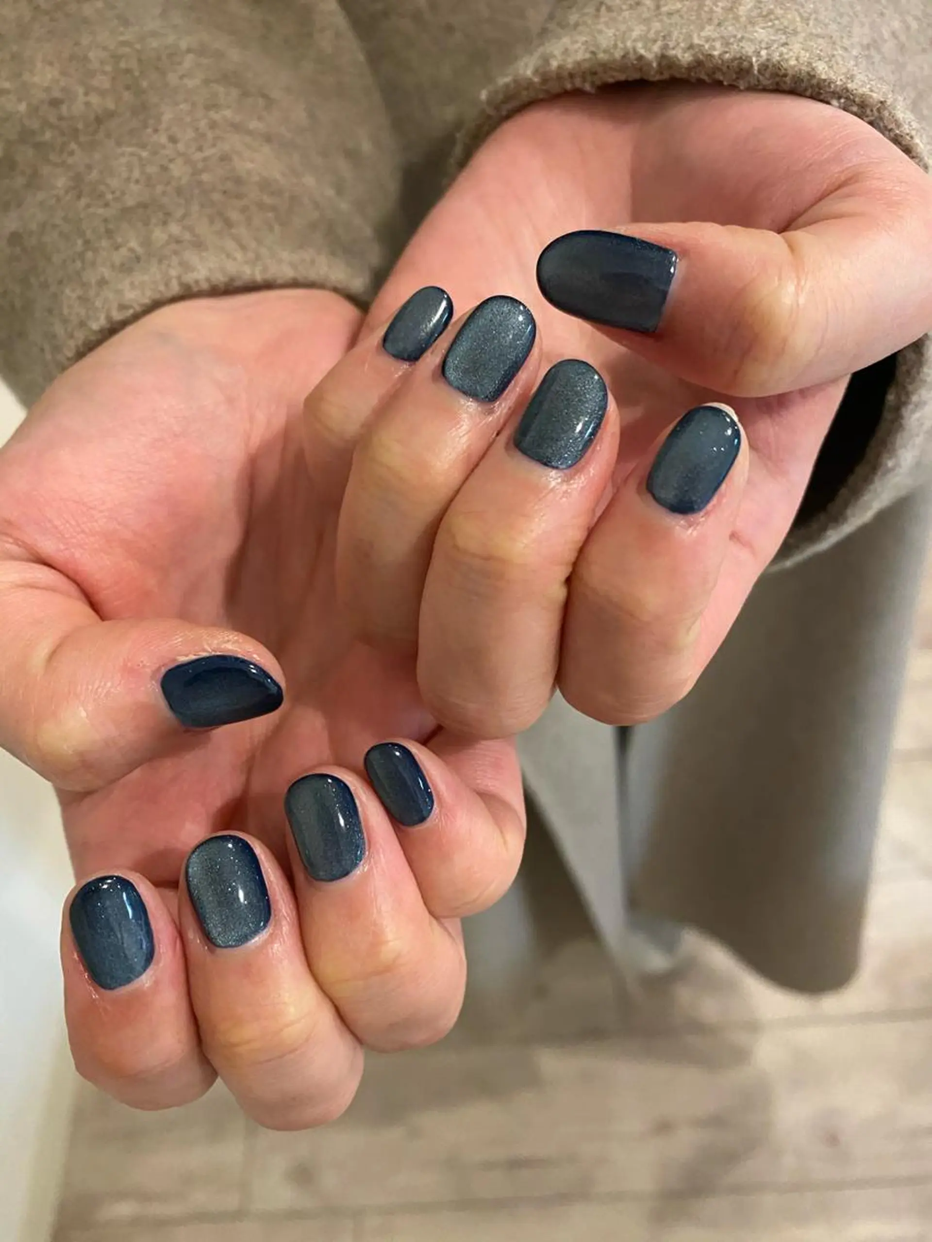 ネイル マグネットネイル マグネットワンカラー ワンカラーネイル ハンドネイル LINON所属・【LINON】 airiのネイルデザイン