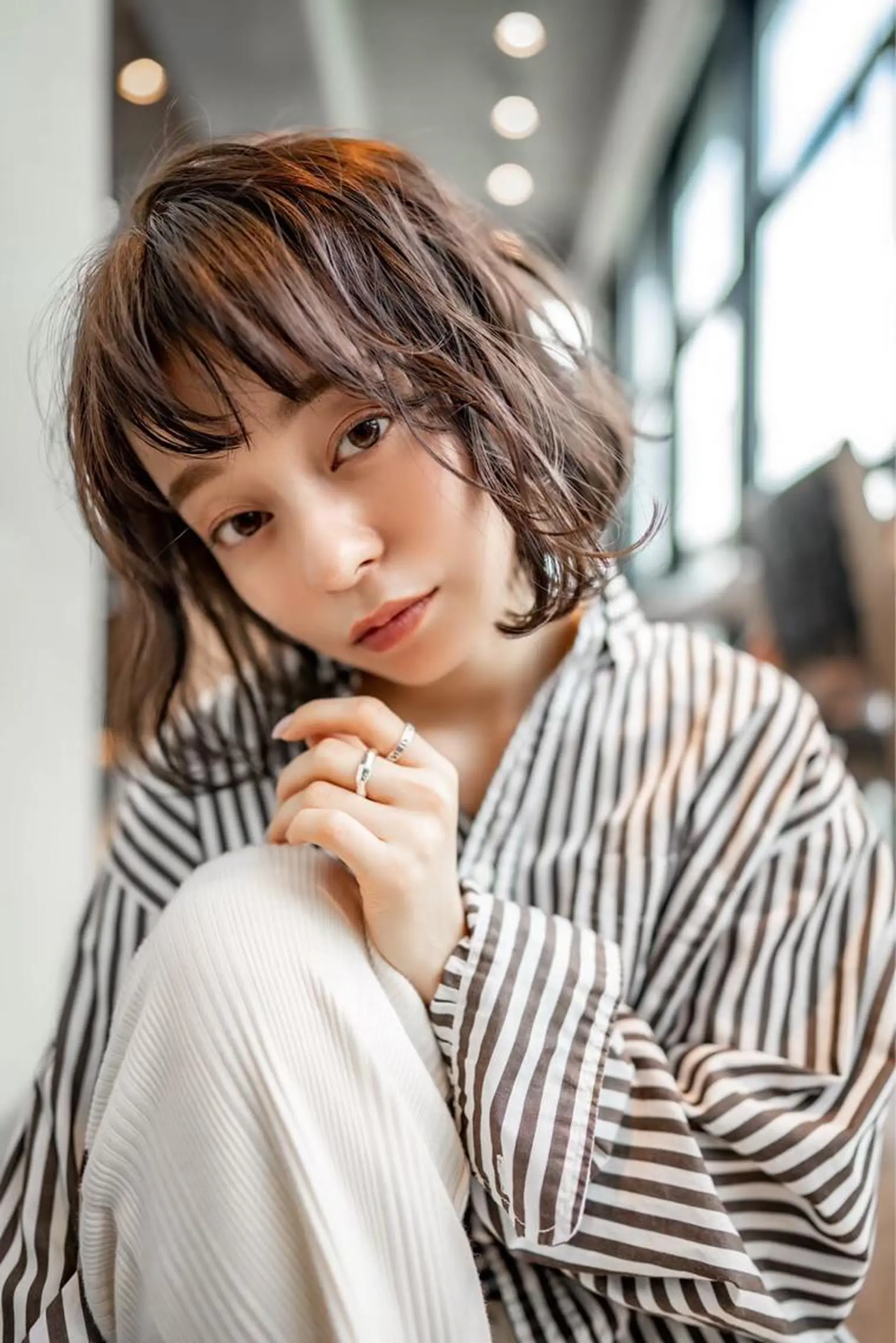 ミディアム カラー 韓国ヘア 店長NEGIのヘアスタイル
