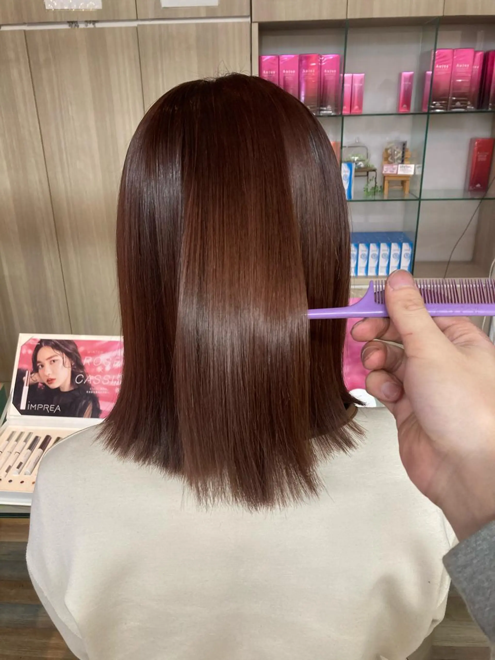 ミディアム カラー ヘアカラー トリートメント ヘアセット ✂️似合わせの魔術師 石田一樹✂️のヘアスタイル