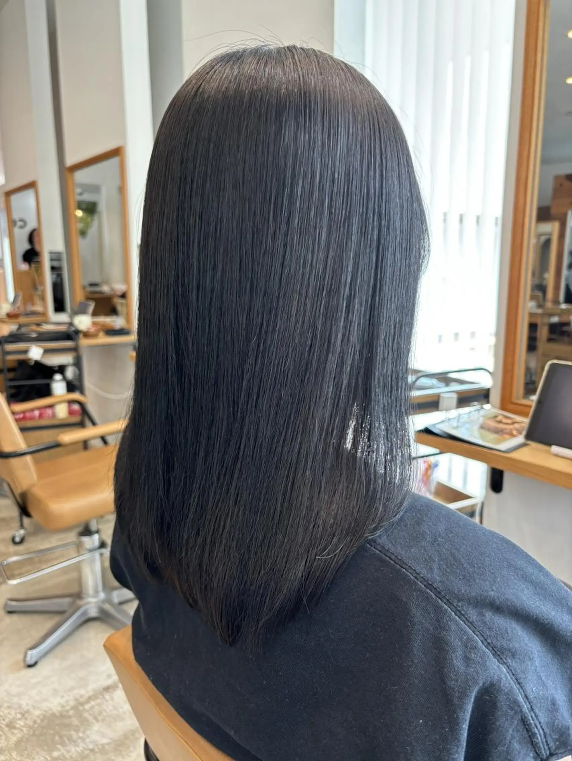 ロング カット 縮毛矯正 トリートメント カノエ宇部厚南店 ／もも加のヘアスタイル