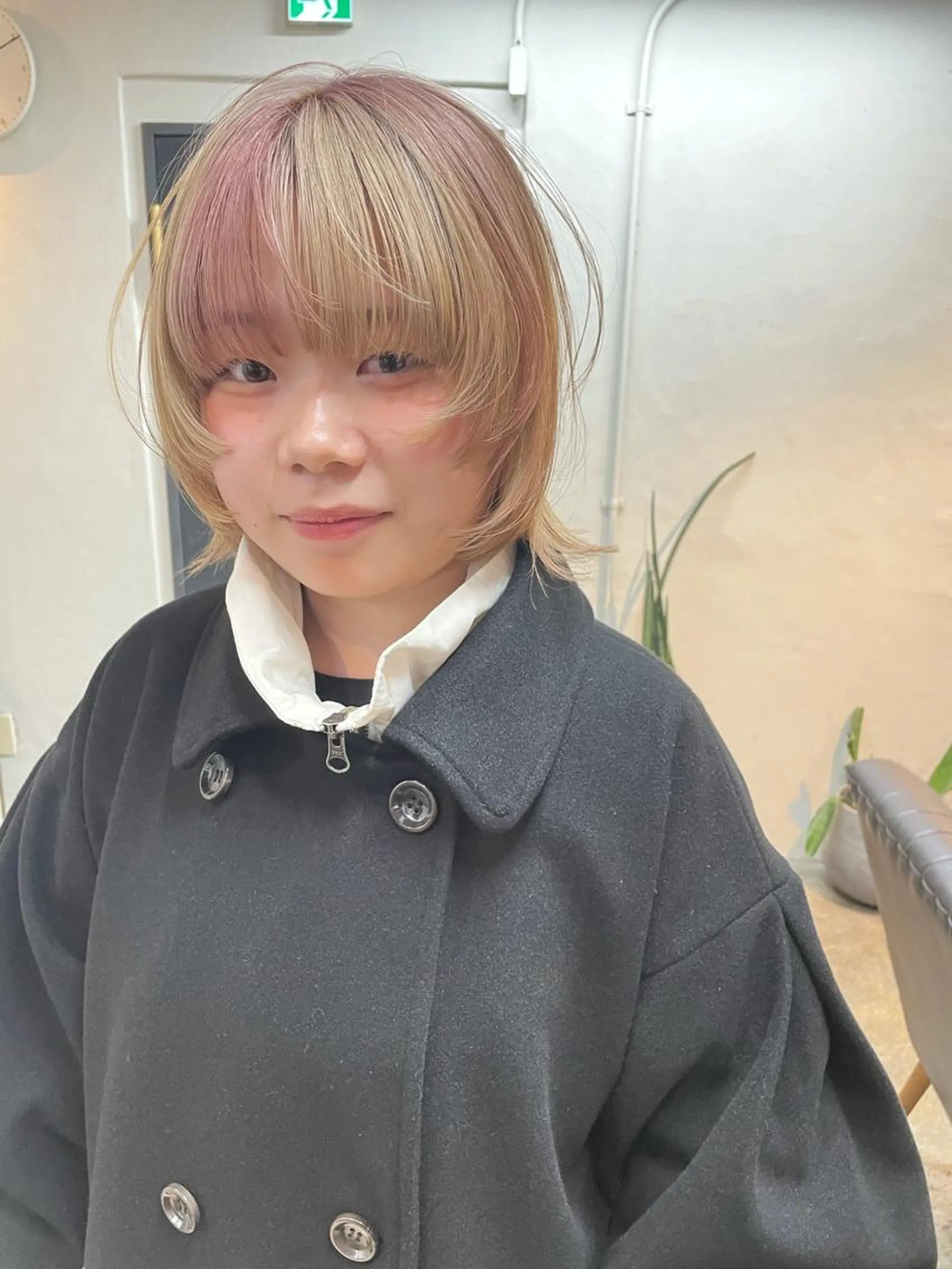 ショート カラー ヘアアレンジ 丸山渉/表参道 レイヤーボブのヘアスタイル