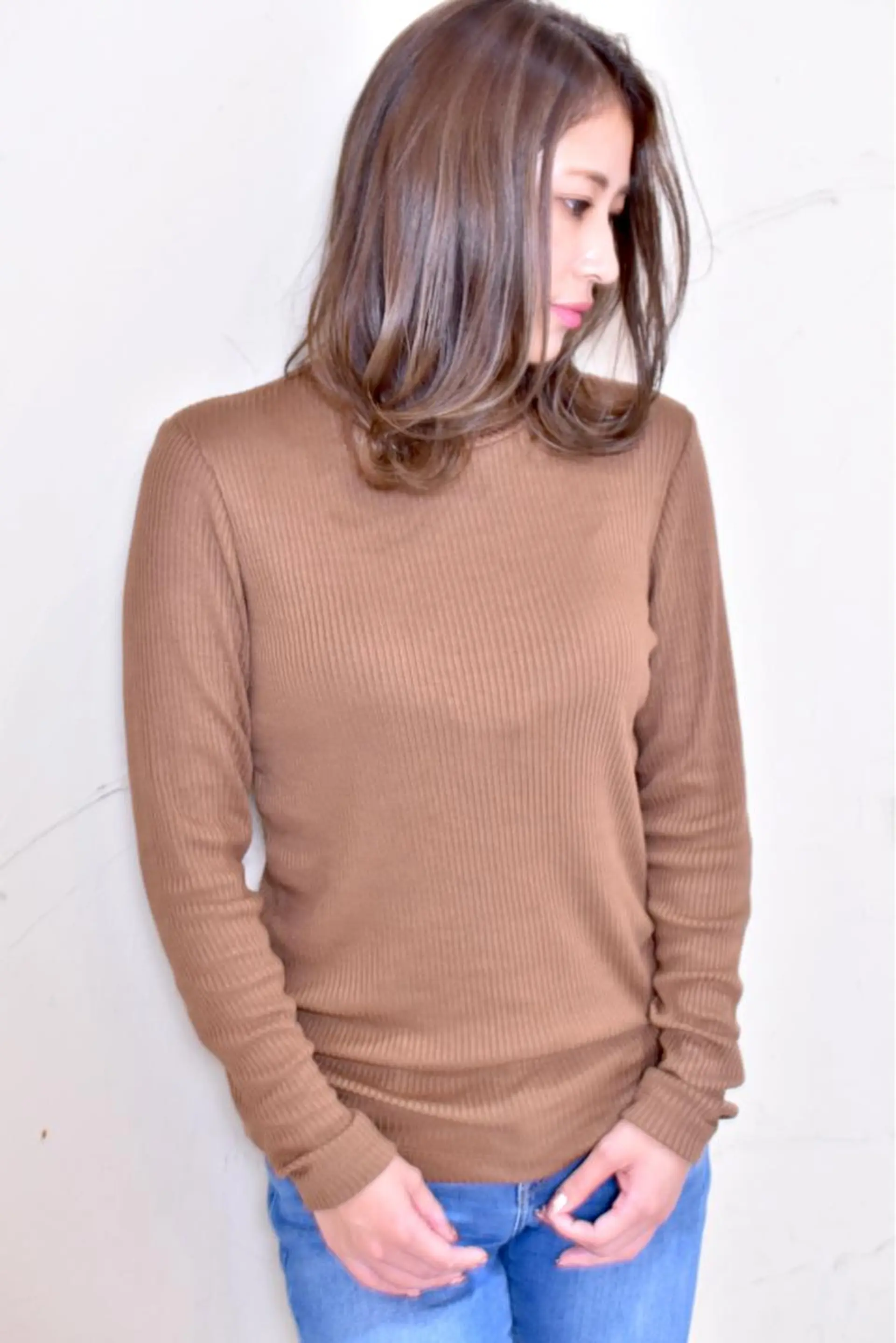 ミディアム カラー ヘアカラー トリートメント Ichimura yurieのヘアスタイル