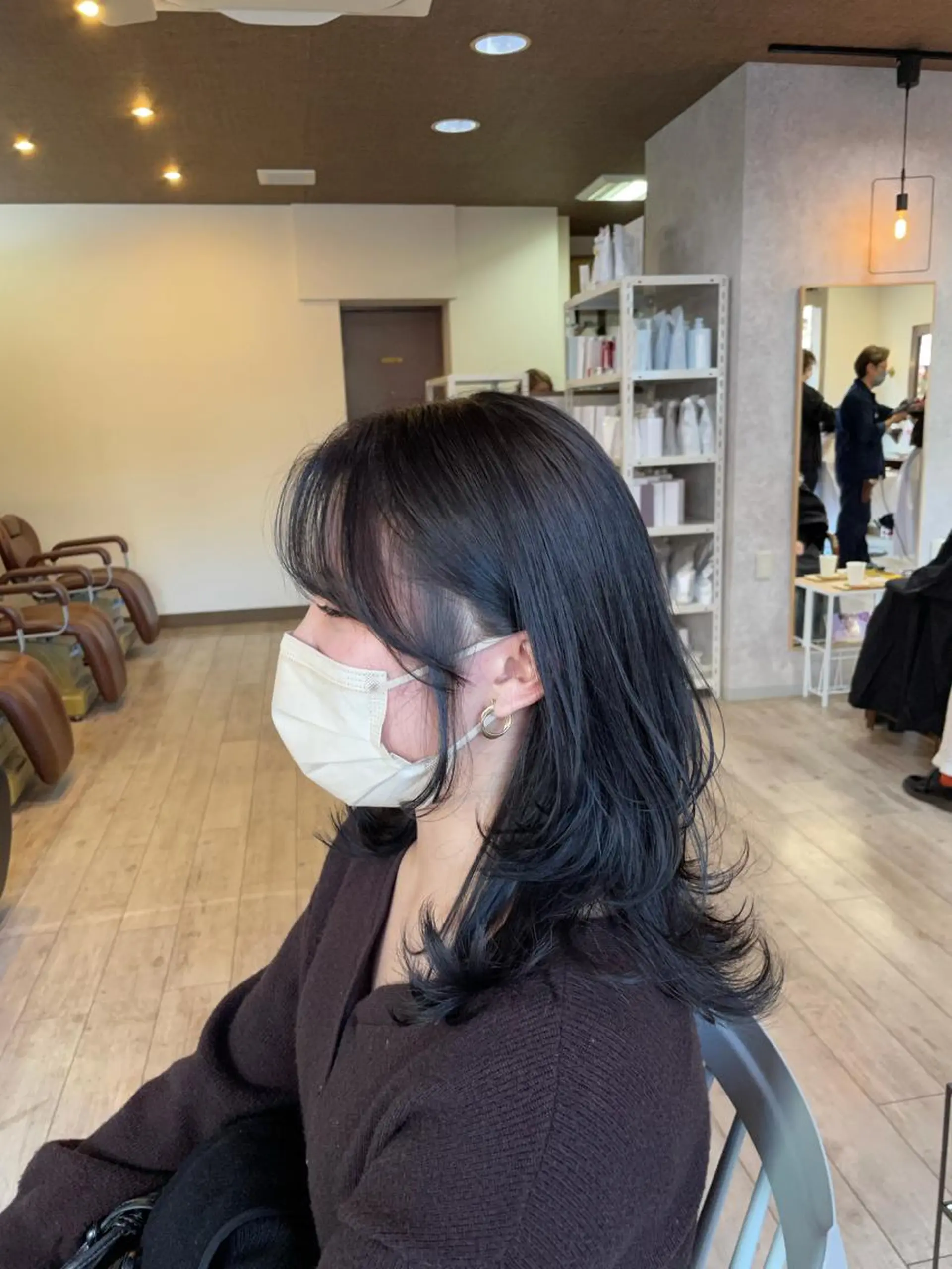 セミロング カラー ヘアアレンジ 🫧ヒシダアキ taboo.i🫧のヘアスタイル