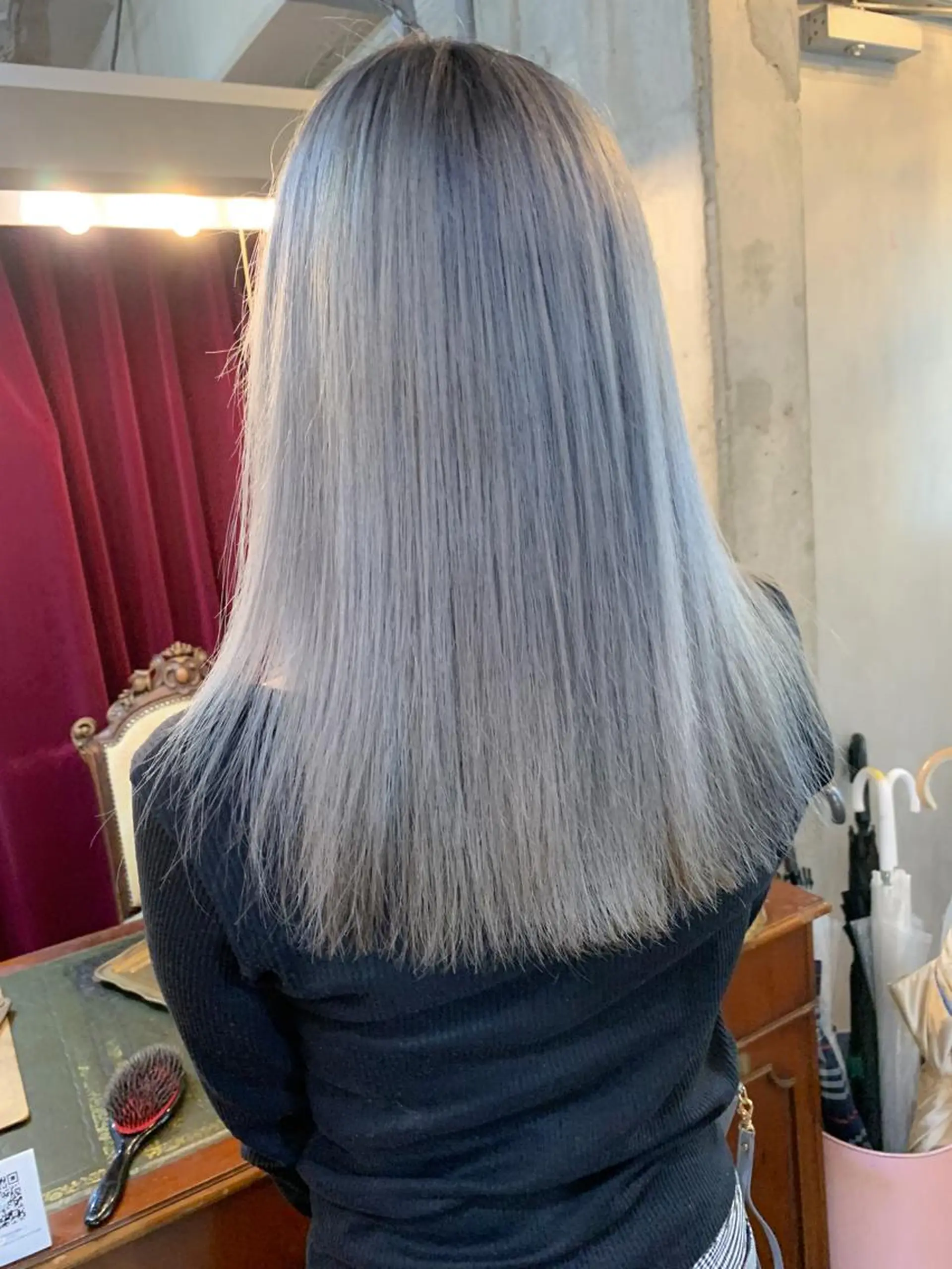 セミロング ヘアカラー トリートメント 佐藤 純生のヘアスタイル