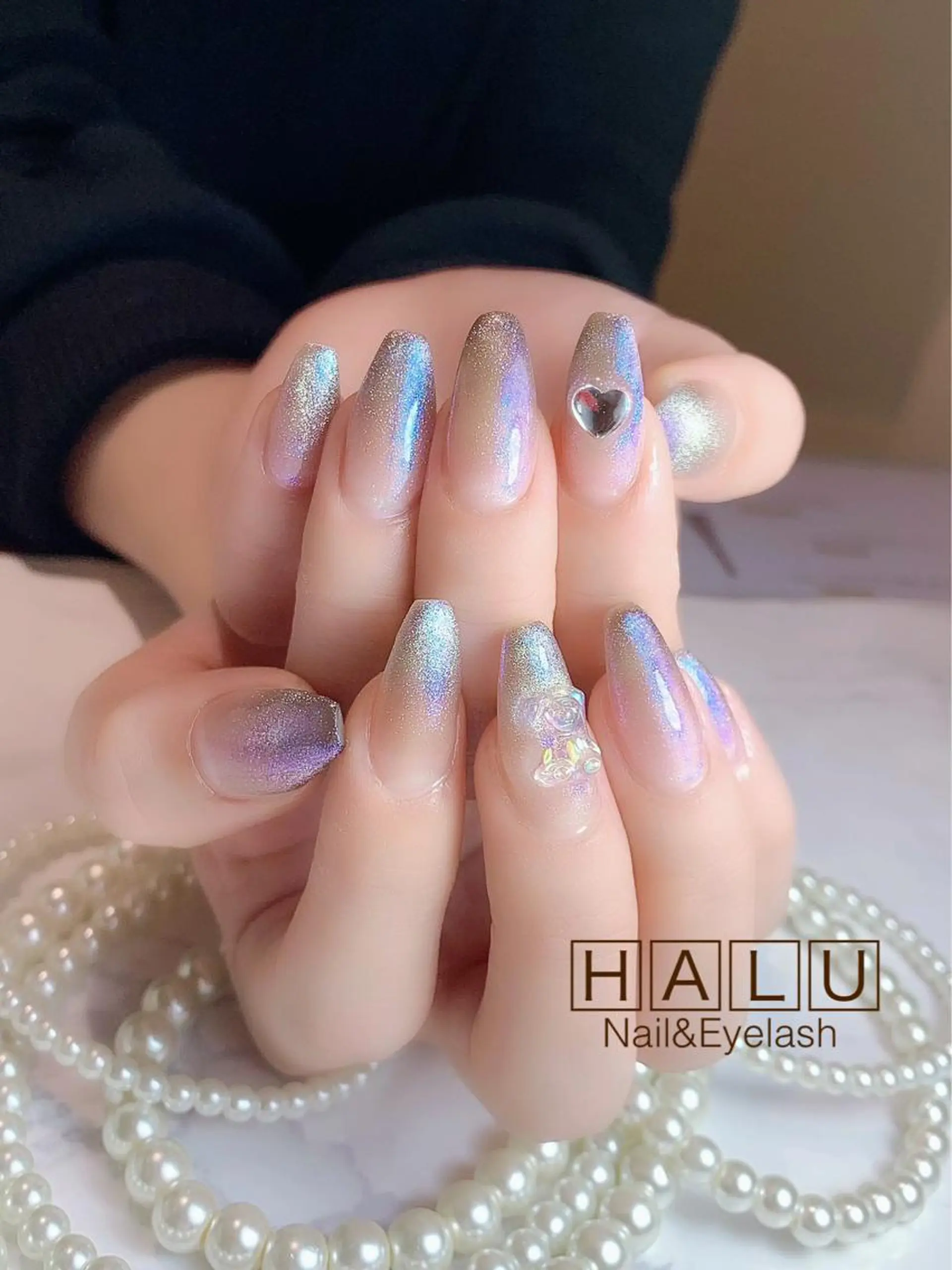 ネイル オーロラネイル HALU ハルのネイルデザイン
