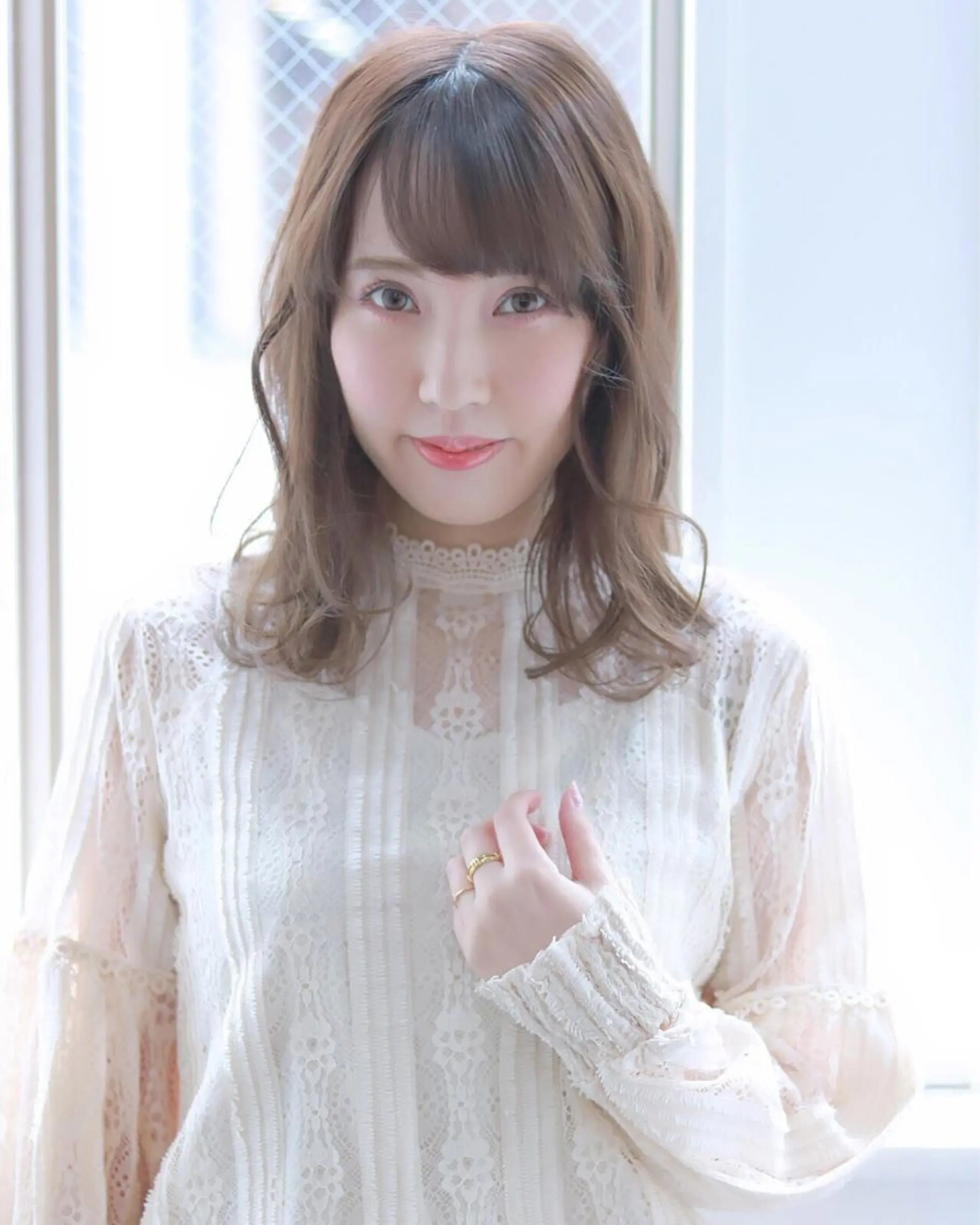 セミロング カラー 透明感カラー 柳澤 興輝のヘアスタイル