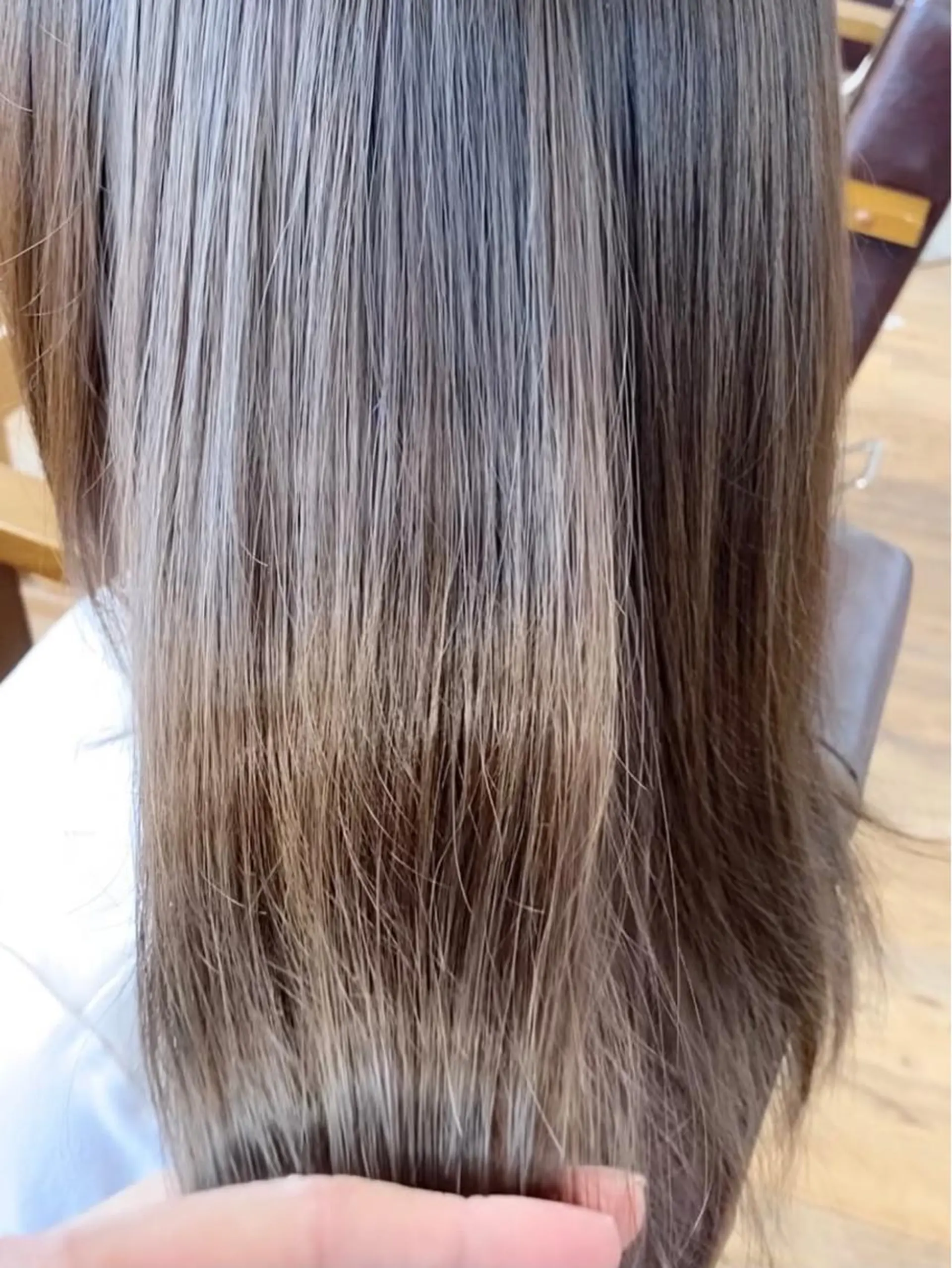 ミディアム カラー 透明感カラー グレージュ ハイライトカラー ハイライト 髪質改善 ヘアカラー 髪質改善特化KIZU /艶髪研究（京都）のヘアスタイル