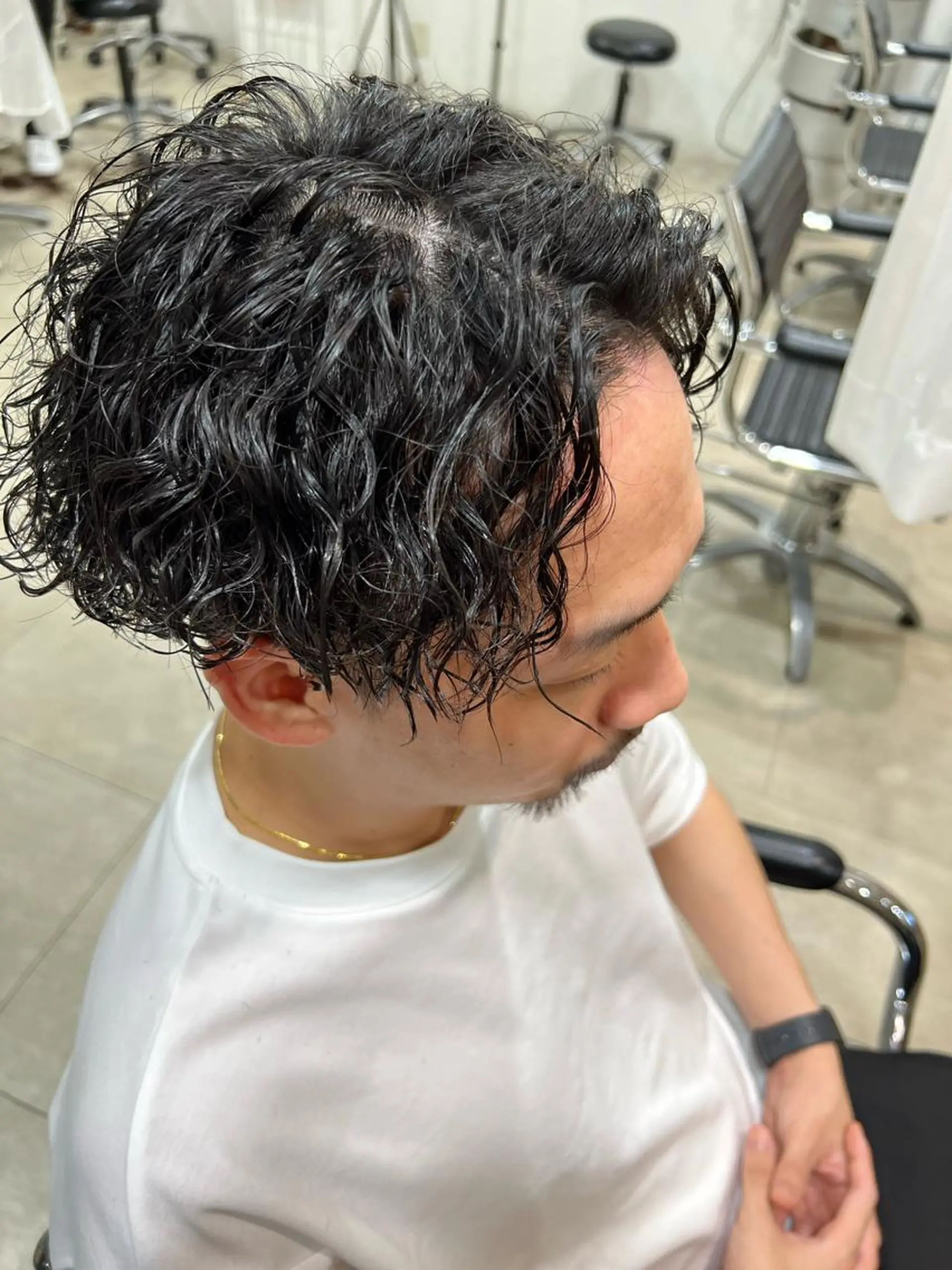 パーマ メンズ メンズパーマ 心斎橋メンズサロン リベルテグリットのヘアスタイル