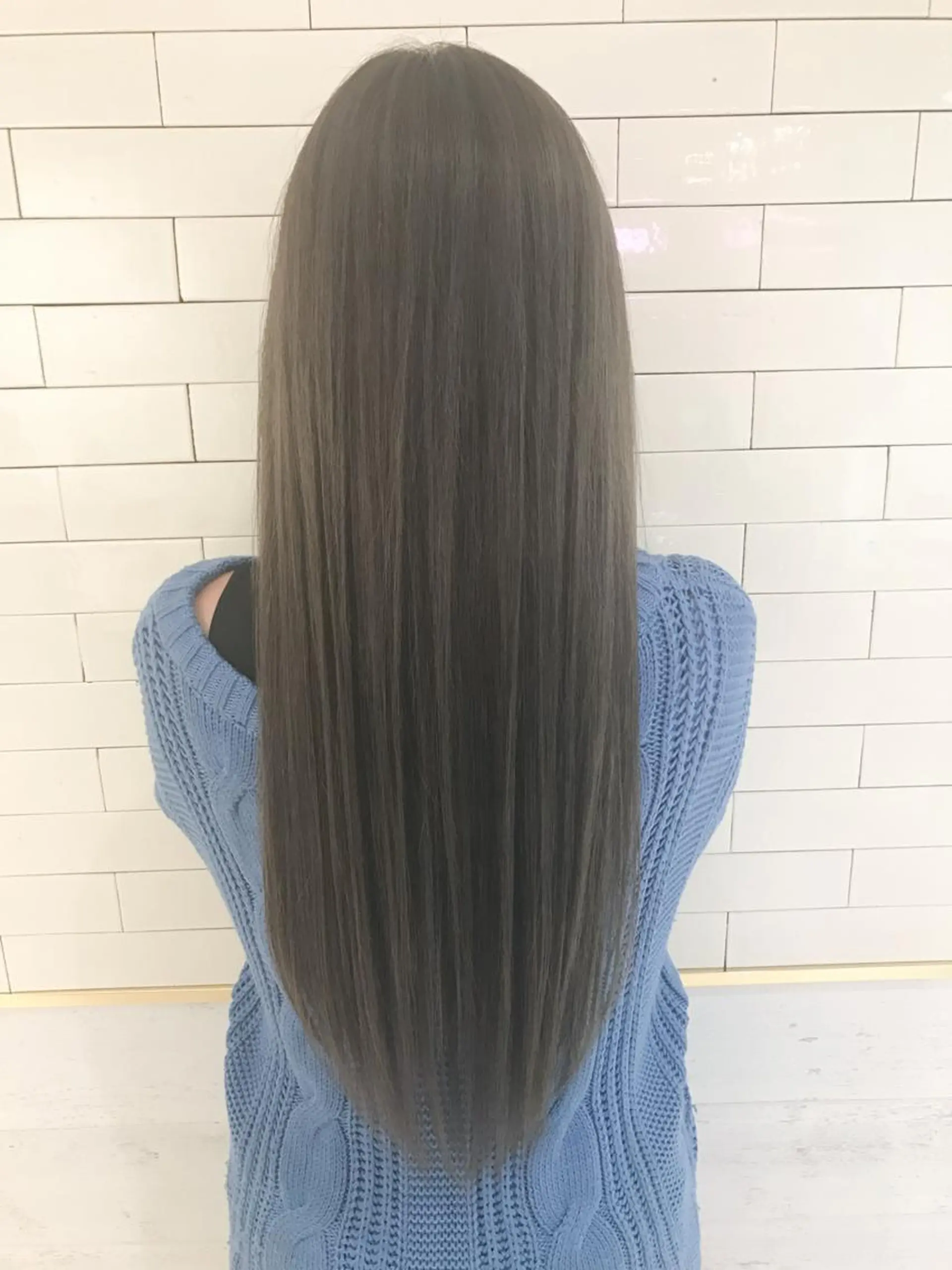 ロング カラー ブルーカラー ブルージュ ハイライトカラー 外国人風カラー ハイライト 🧡ショートの達人 🧡SHOのヘアスタイル