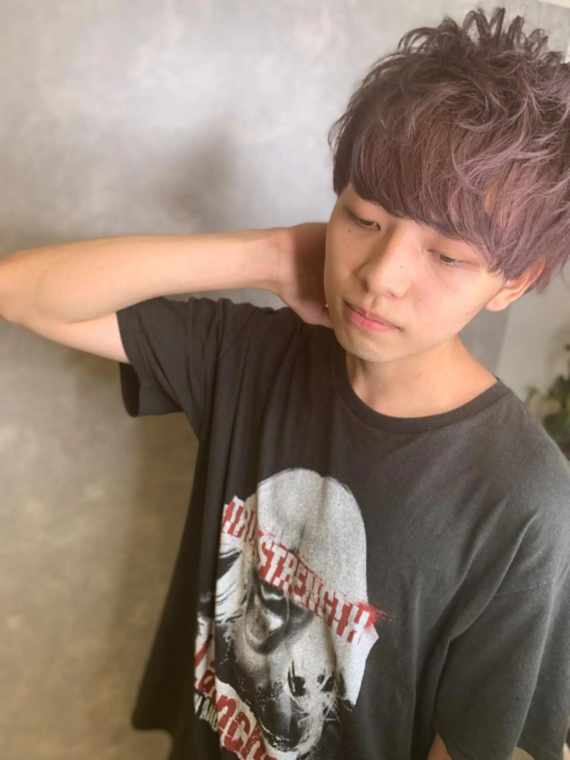 カラー メンズ 吹田 駿 髪質改善縮毛矯正のヘアスタイル