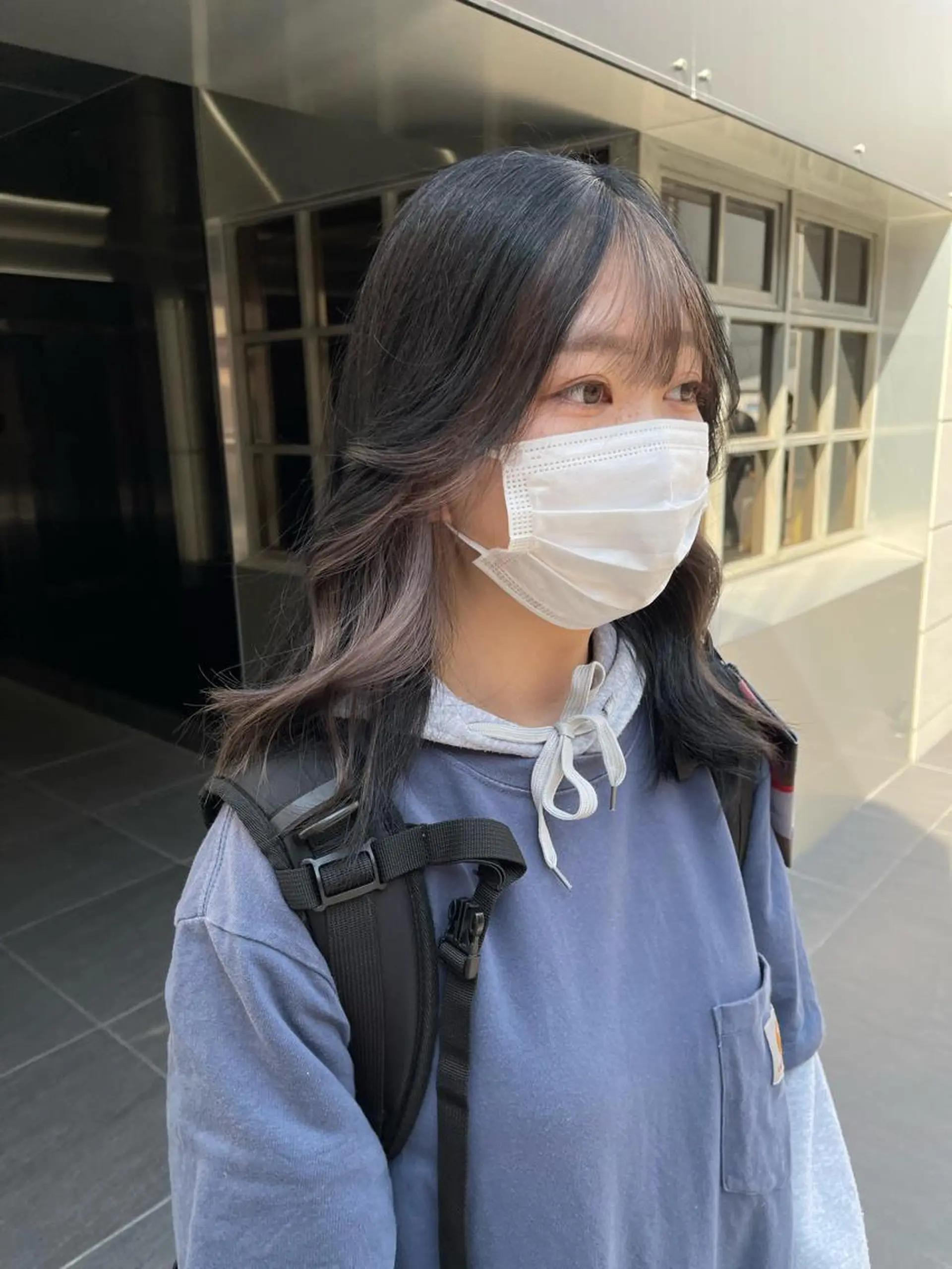 ミディアム ヘアカラー 早瀬裕之 パーマのヘアスタイル