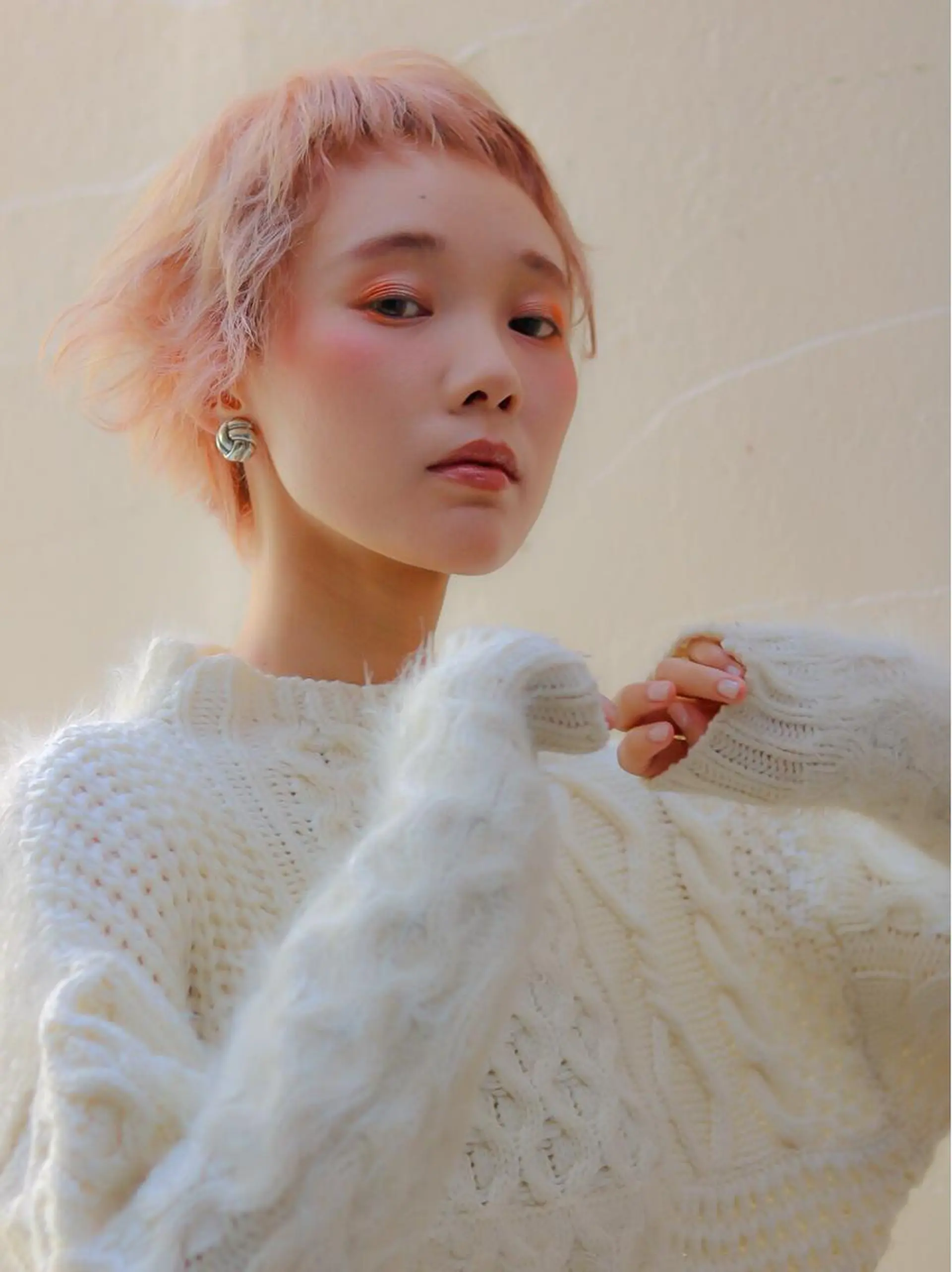 ショート カラー パーマ デザインカット カット AUBE hair garden渋谷所属・✨ハイトーンカラー 🌈モテ髪のヘアスタイル