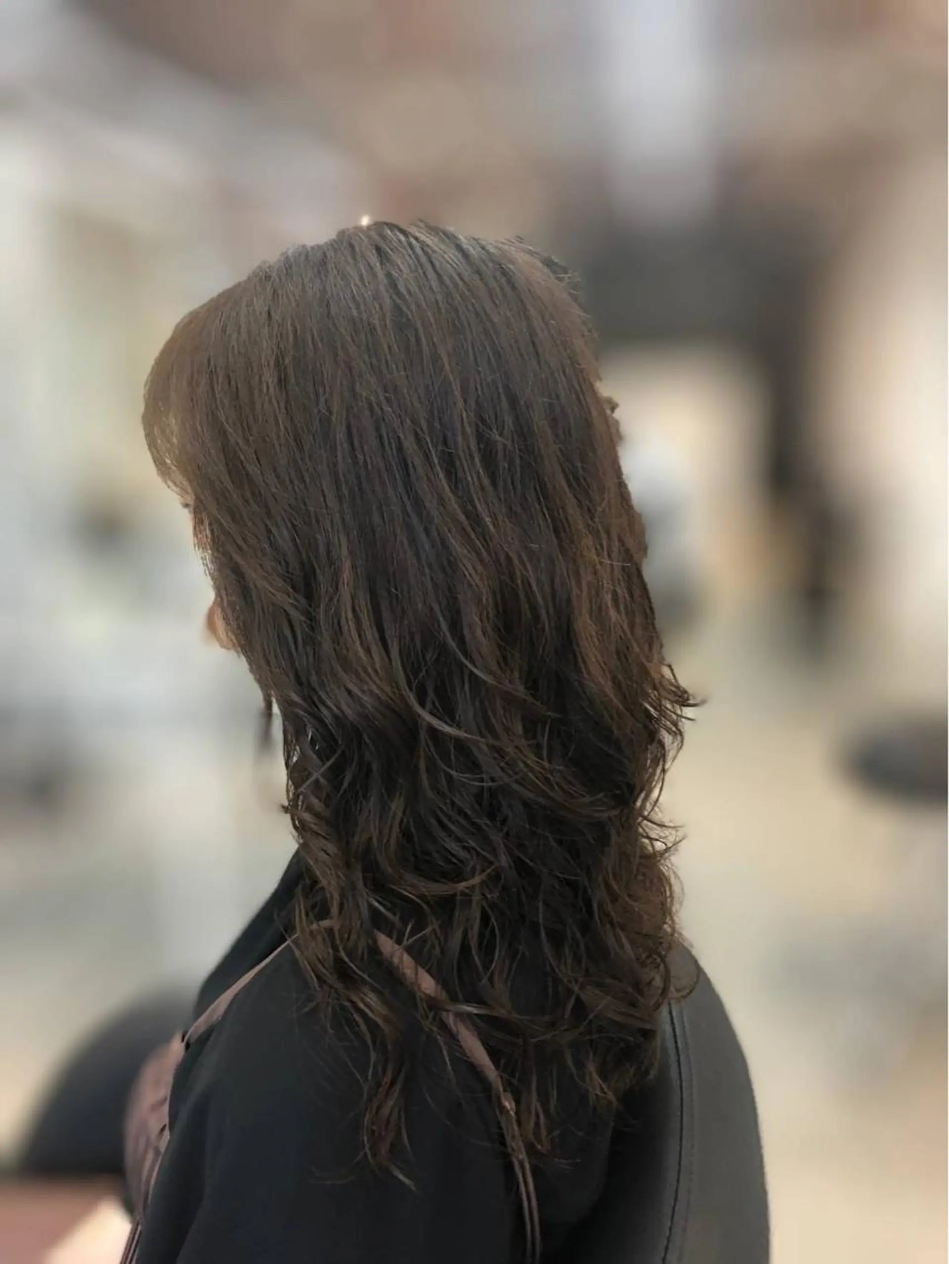 ロング カット パーマ トリートメント 寺田 ゆりのヘアスタイル