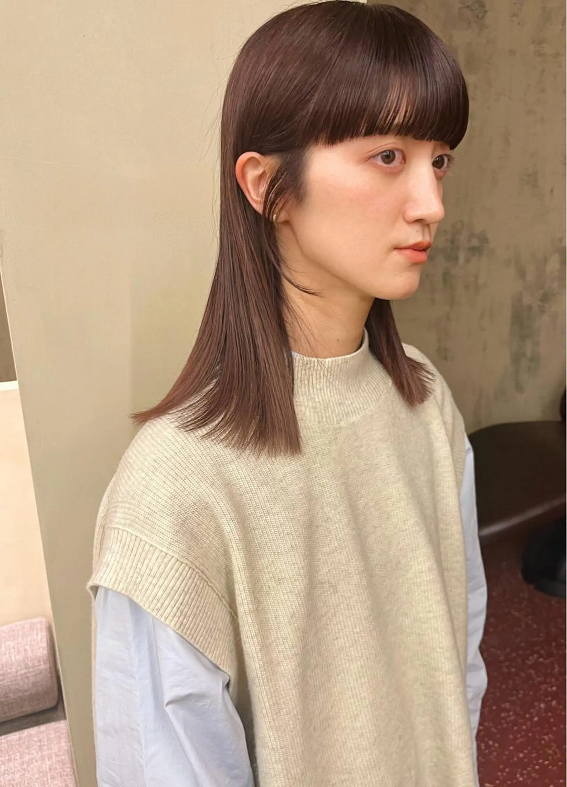 セミロング 西山 紗耶香🪽 透明感カラー/ボブのヘアスタイル