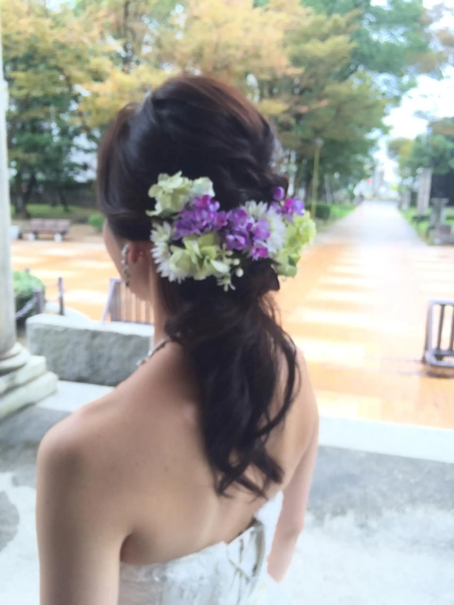 セミロング ヘアアレンジ 石丸 洋子のヘアスタイル