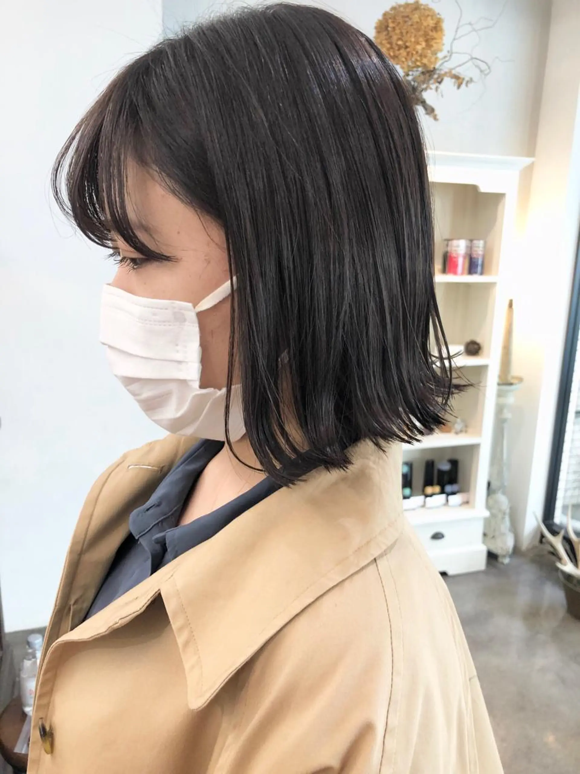 ショート カラー 切りっぱなしボブ ボブ カット ヘアカラー 千葉 郁也のヘアスタイル