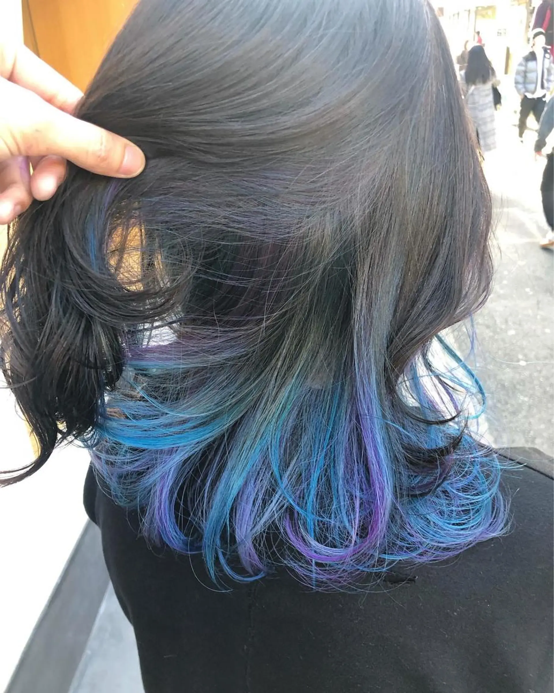 セミロング カラー ショートボブ アッシュ バレイヤージュ ミストバング ベージュカラー カット ヘアカラー トリートメント 原宿サロン代表 デザインカラー伊藤卓のヘアスタイル