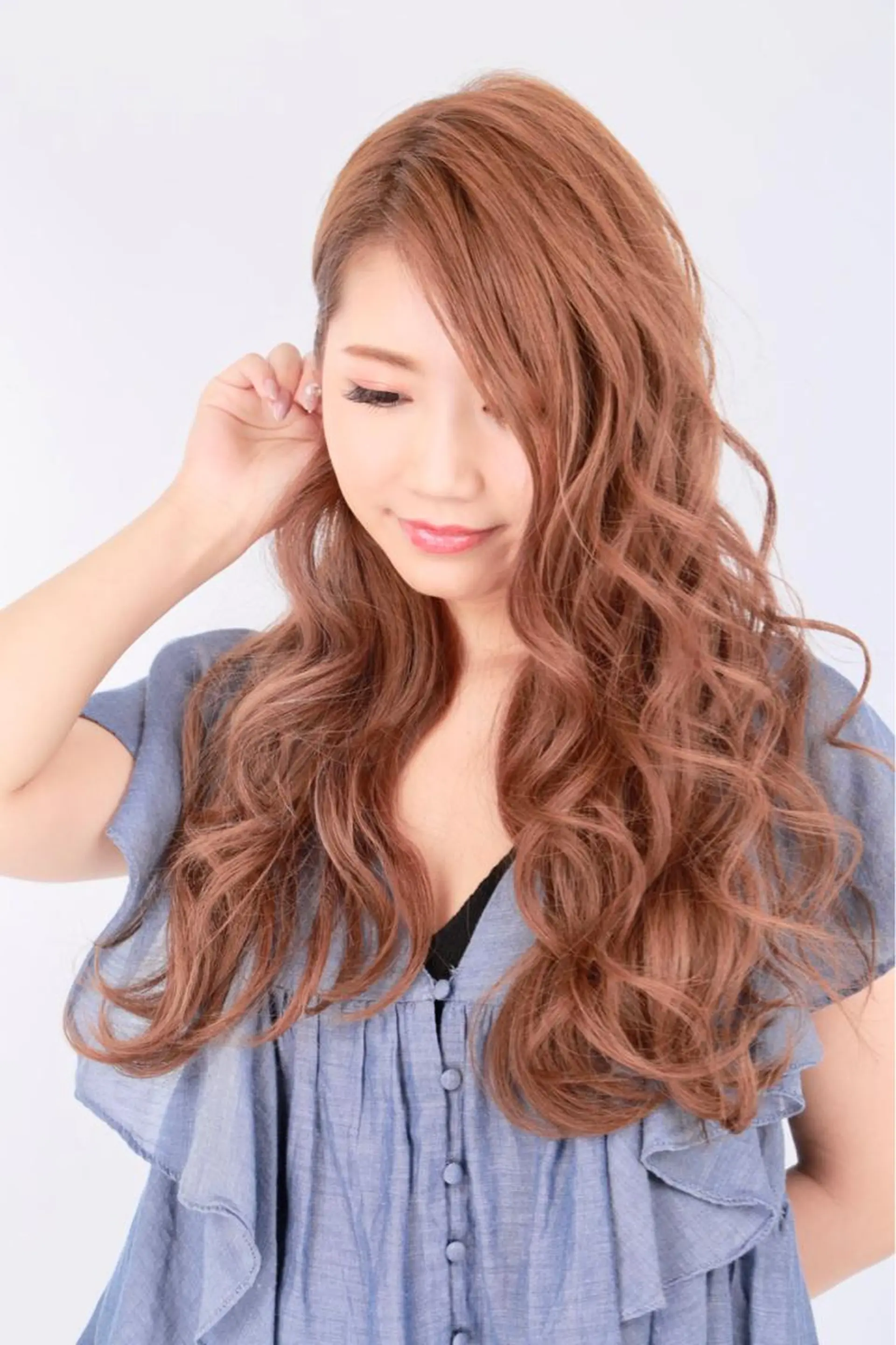 ロング ヘアアレンジ シールエクステ エクステ ロング カット エクステ MagicMush ✴︎シールエクステのヘアスタイル