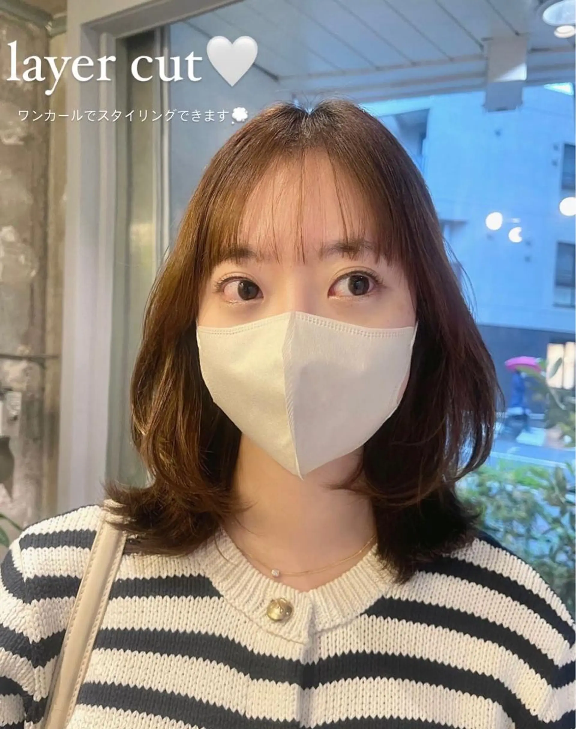 ミディアム 韓国風ヘア レイヤーカット ano ♡のヘアスタイル