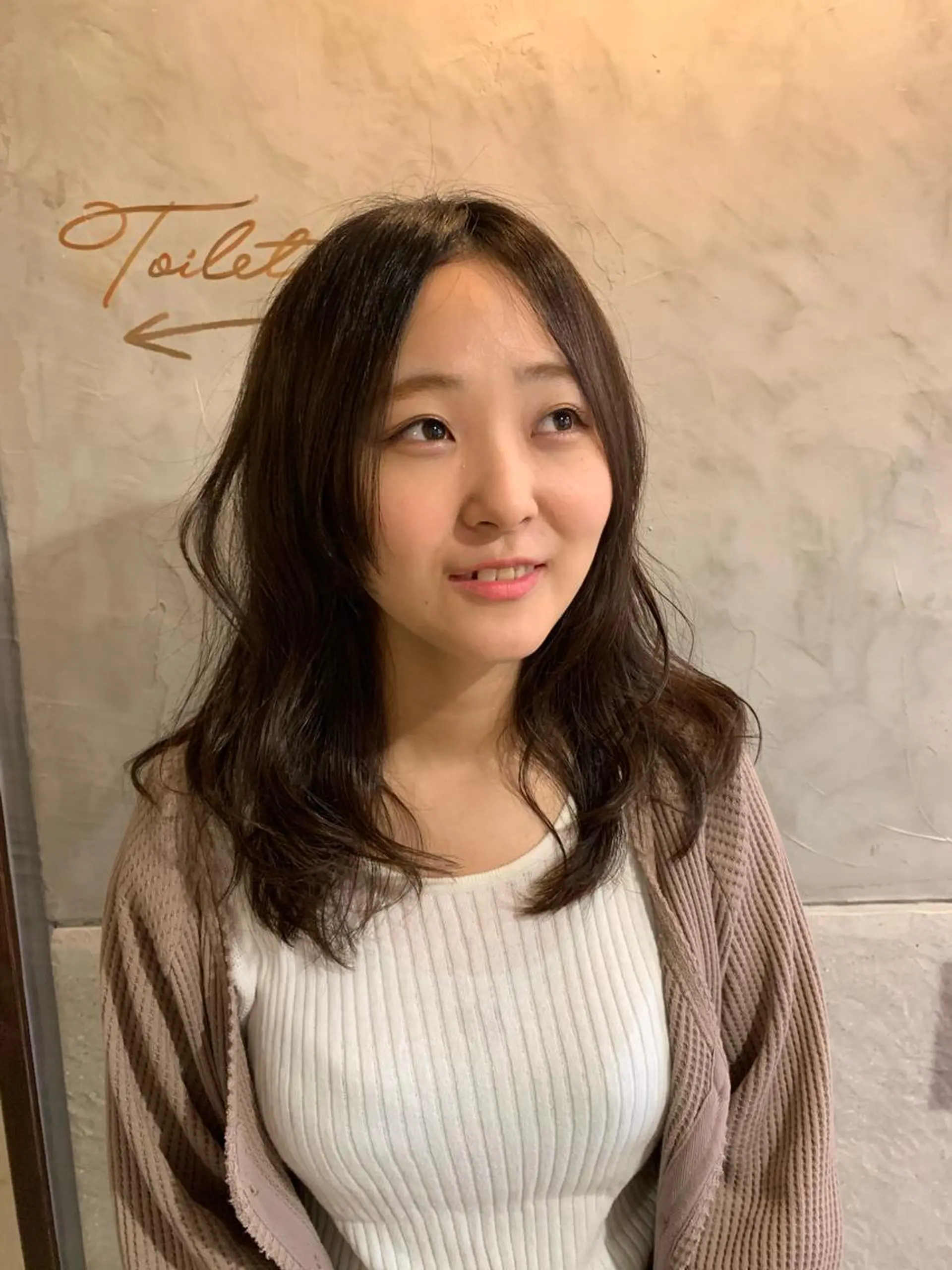セミロング カット トリートメント 落合 妙佳のヘアスタイル