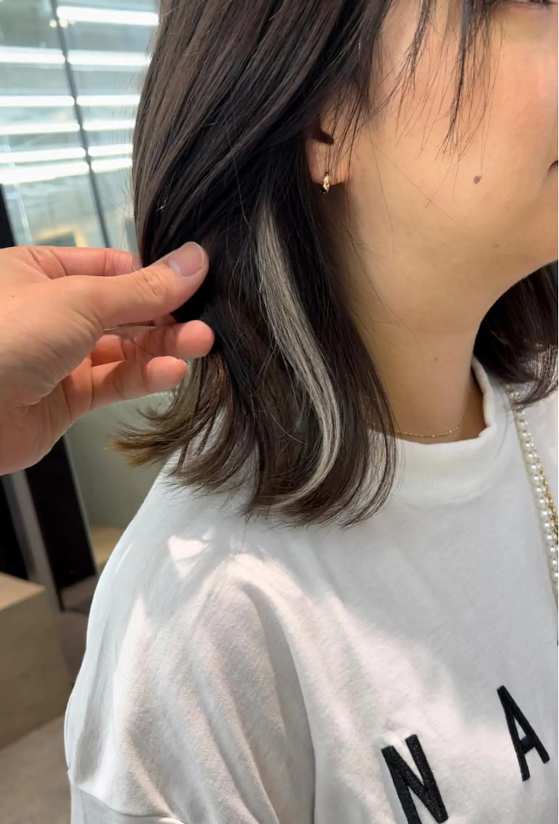 ミディアム ボブ/縮毛矯正 髪質改善/もえるのヘアスタイル