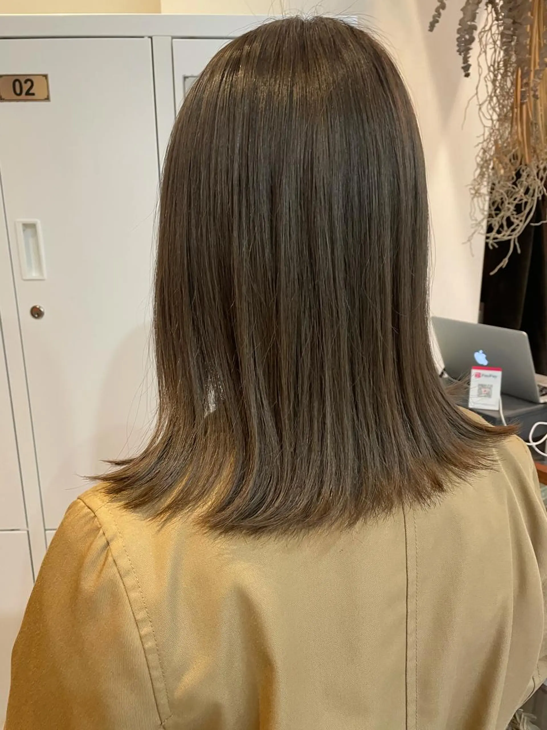 ミディアム カラー ブリーチ グレージュ ラベンダーカラー ラベンダーグレージュ ラベンダーグレー ヘアカラー 中目黒🌼 🌼ハナのヘアスタイル