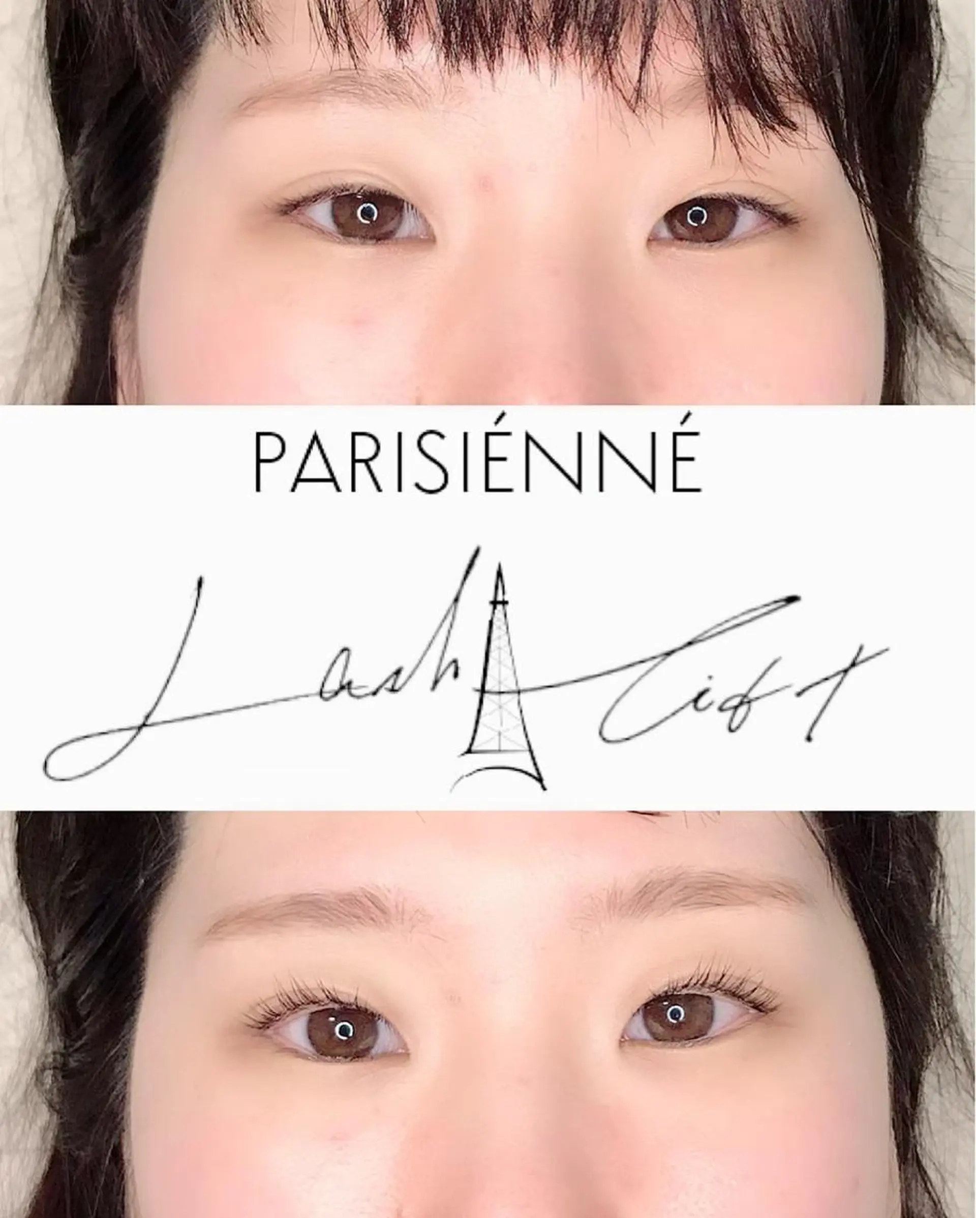 マツエク・マツパ パリジェンヌラッシュリフト 一重×まつ毛パーマ マツパ eyelash presh yukaのマツエク・マツパデザイン