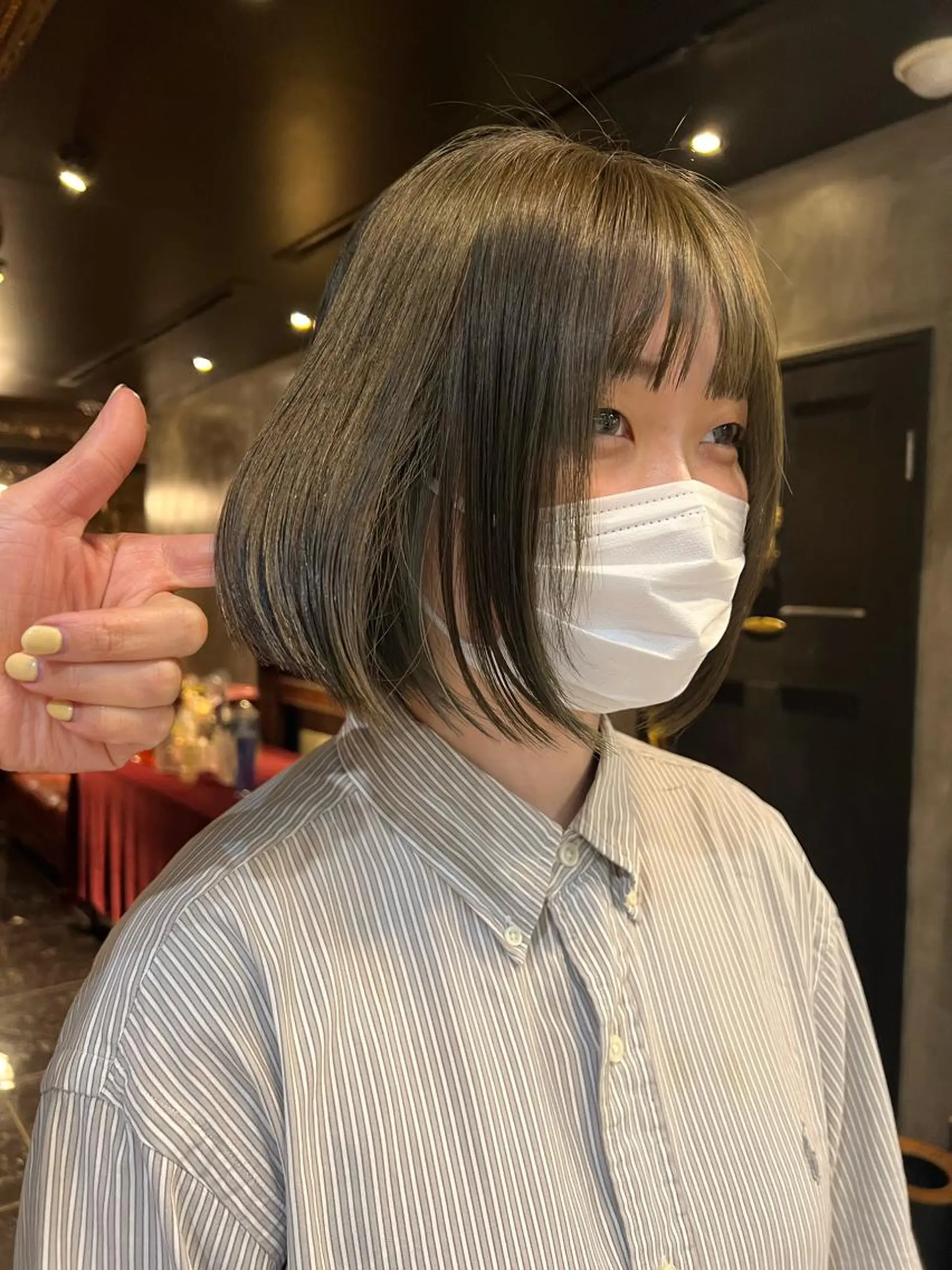 ミディアム カラー ヘアカラー 圧倒的デザイン力 店長🎨RENAのヘアスタイル