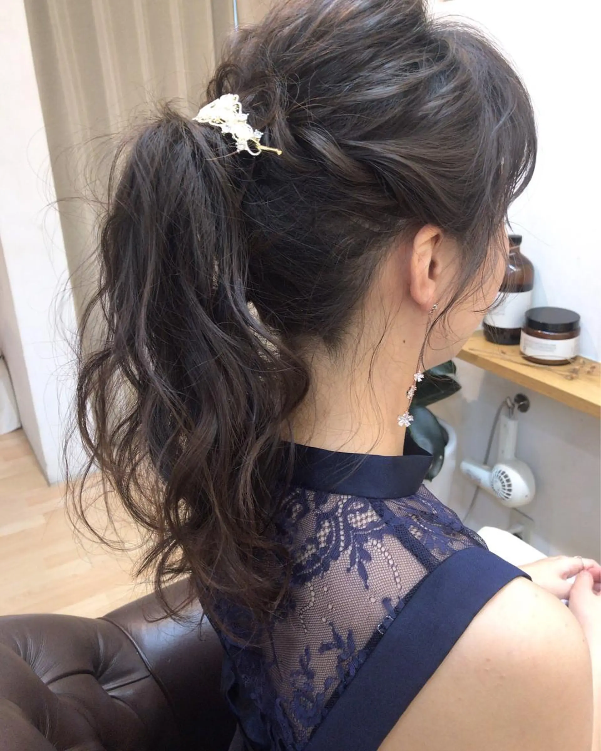 セミロング ヘアアレンジ クニモトハルナ ボブ/柔らかカラーのヘアスタイル