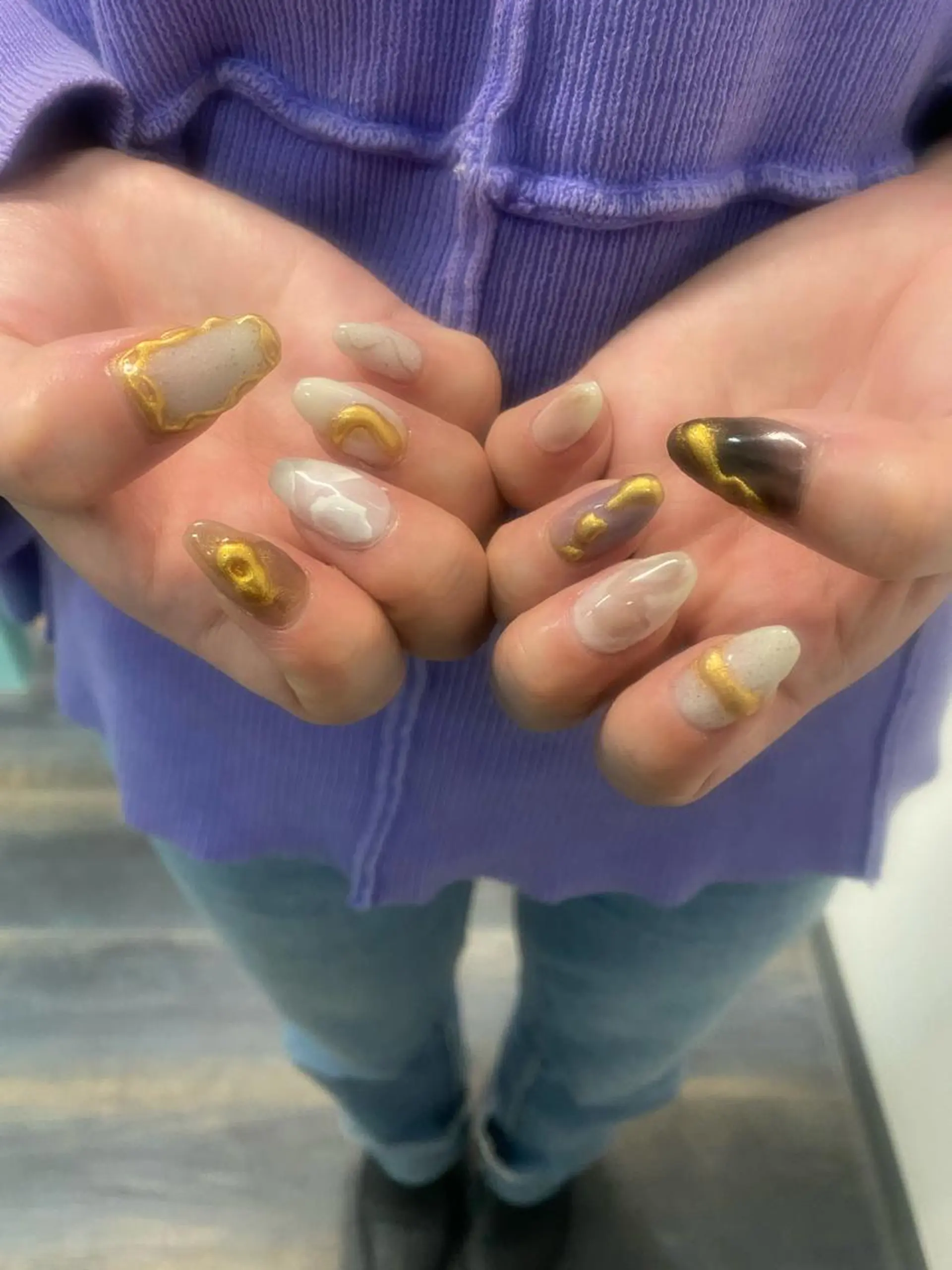 ネイル ニュアンスネイル rui nail 🫧今泉のネイルデザイン