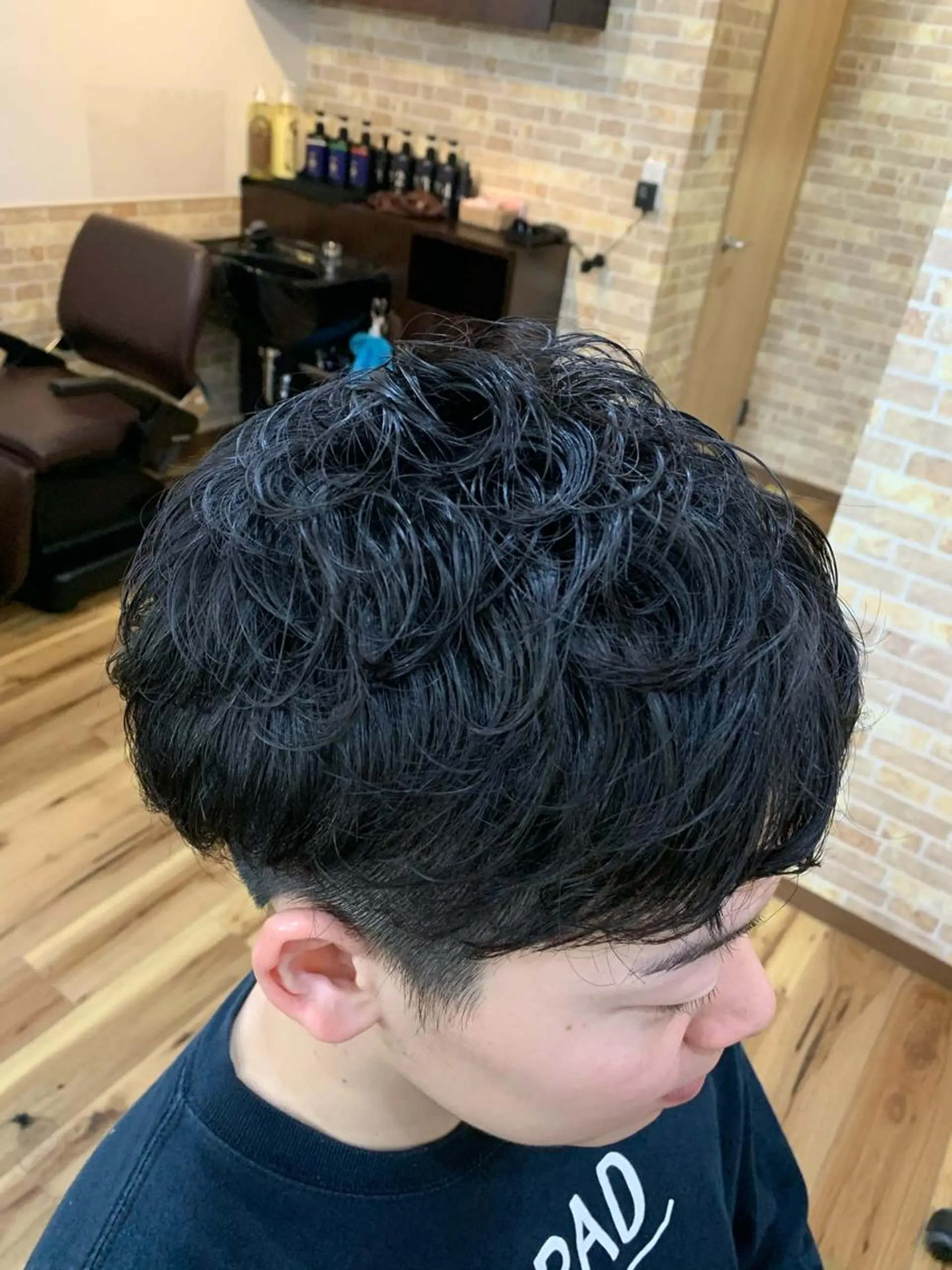 ショート パーマ メンズ メンズパーマ パーマ ヘアーハウス テンプラードのヘアスタイル