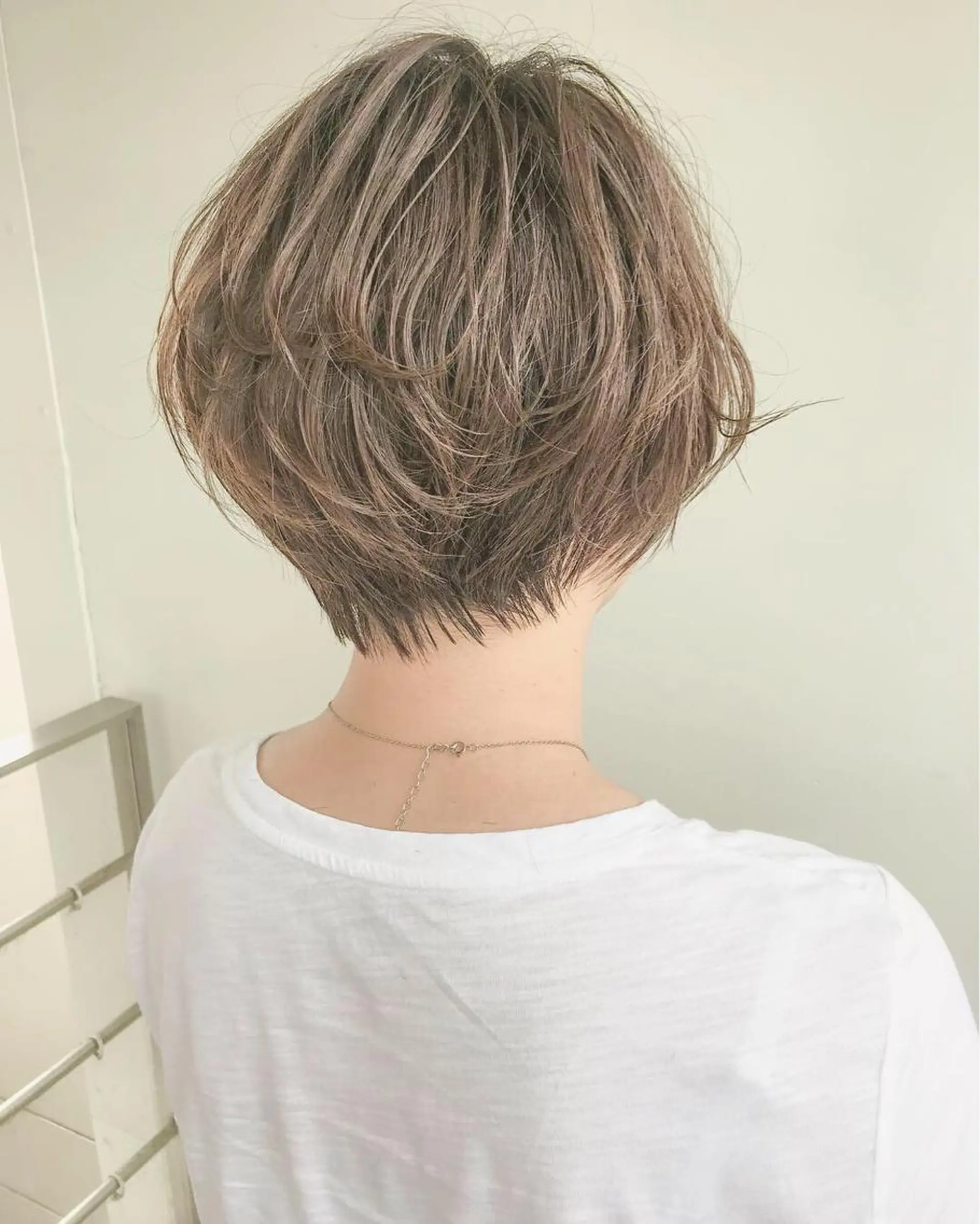 ショート カラー パーマ ショート/レイヤー なら石井知希のヘアスタイル