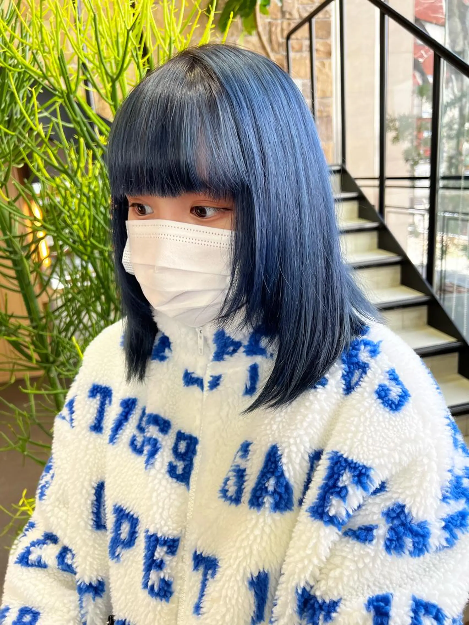 ショート カラー ヘアアレンジ チャンモリパーマ/韓 国/Minami🦋のヘアスタイル