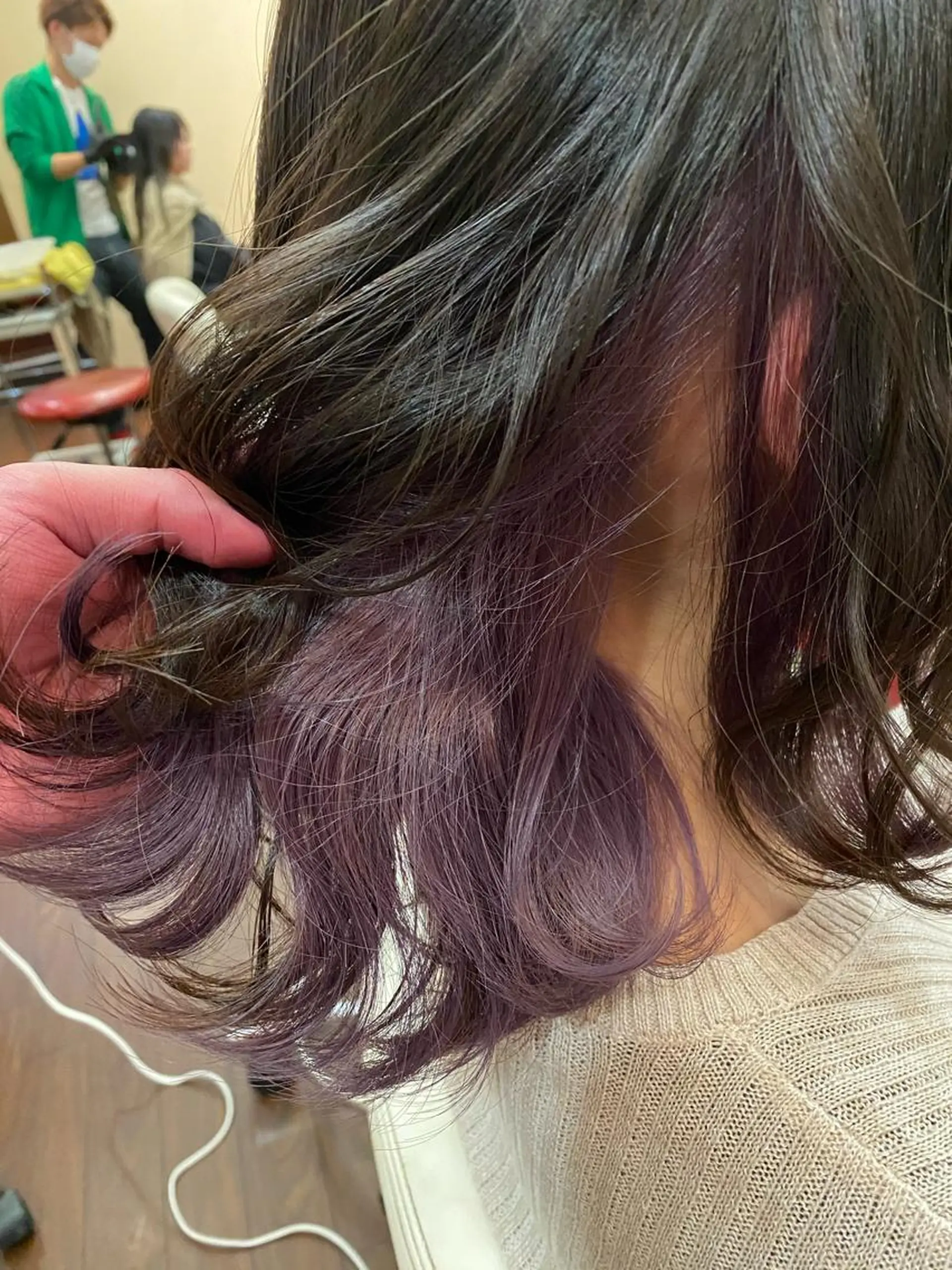 ミディアム ヘアカラー ゆぴ☾‪/推しカラー /ハイトーンのヘアスタイル