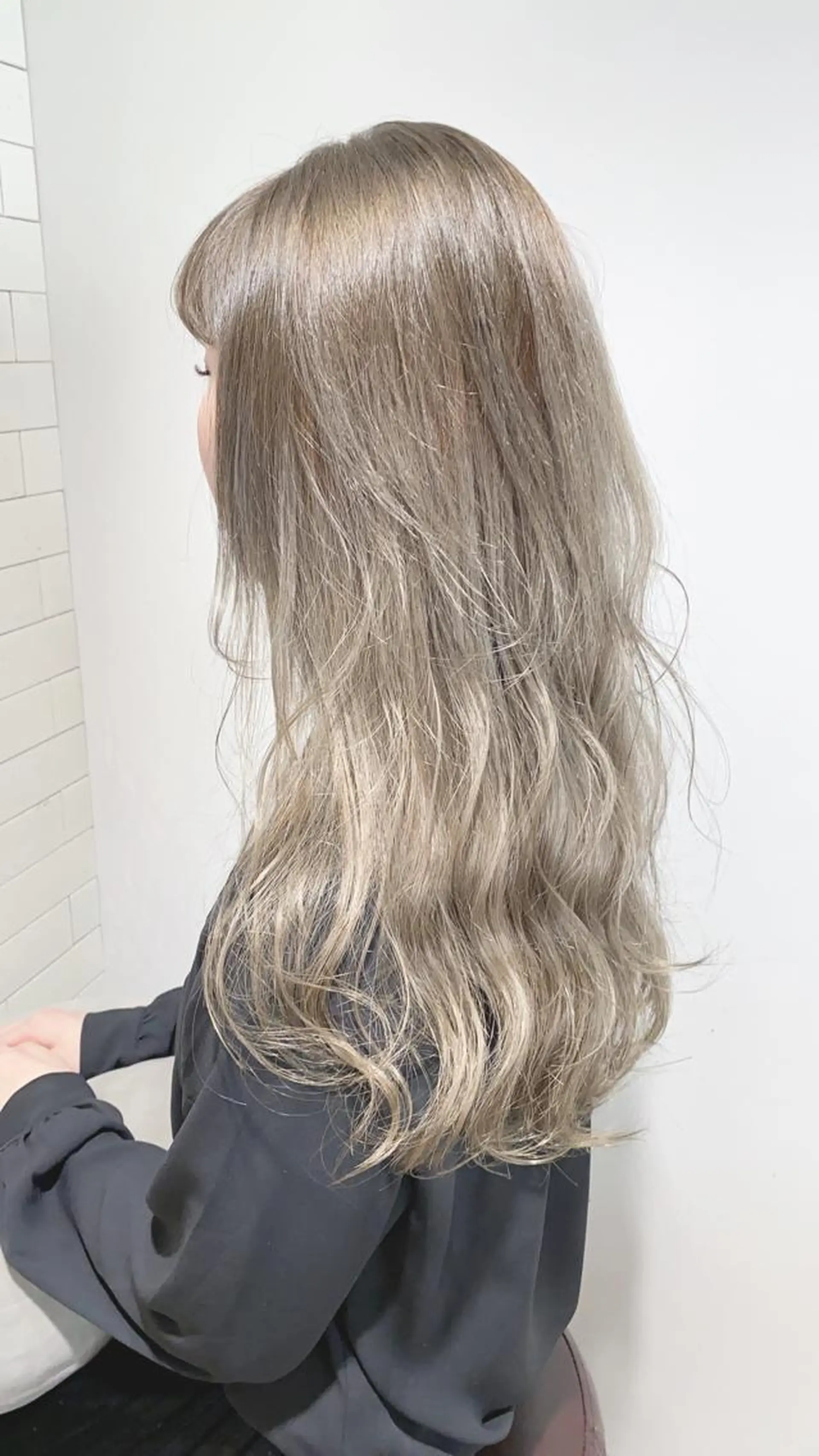 ロング ショートボブ ボブ ハイライト メンズツイスパ ショートフクヤマシンのヘアスタイル