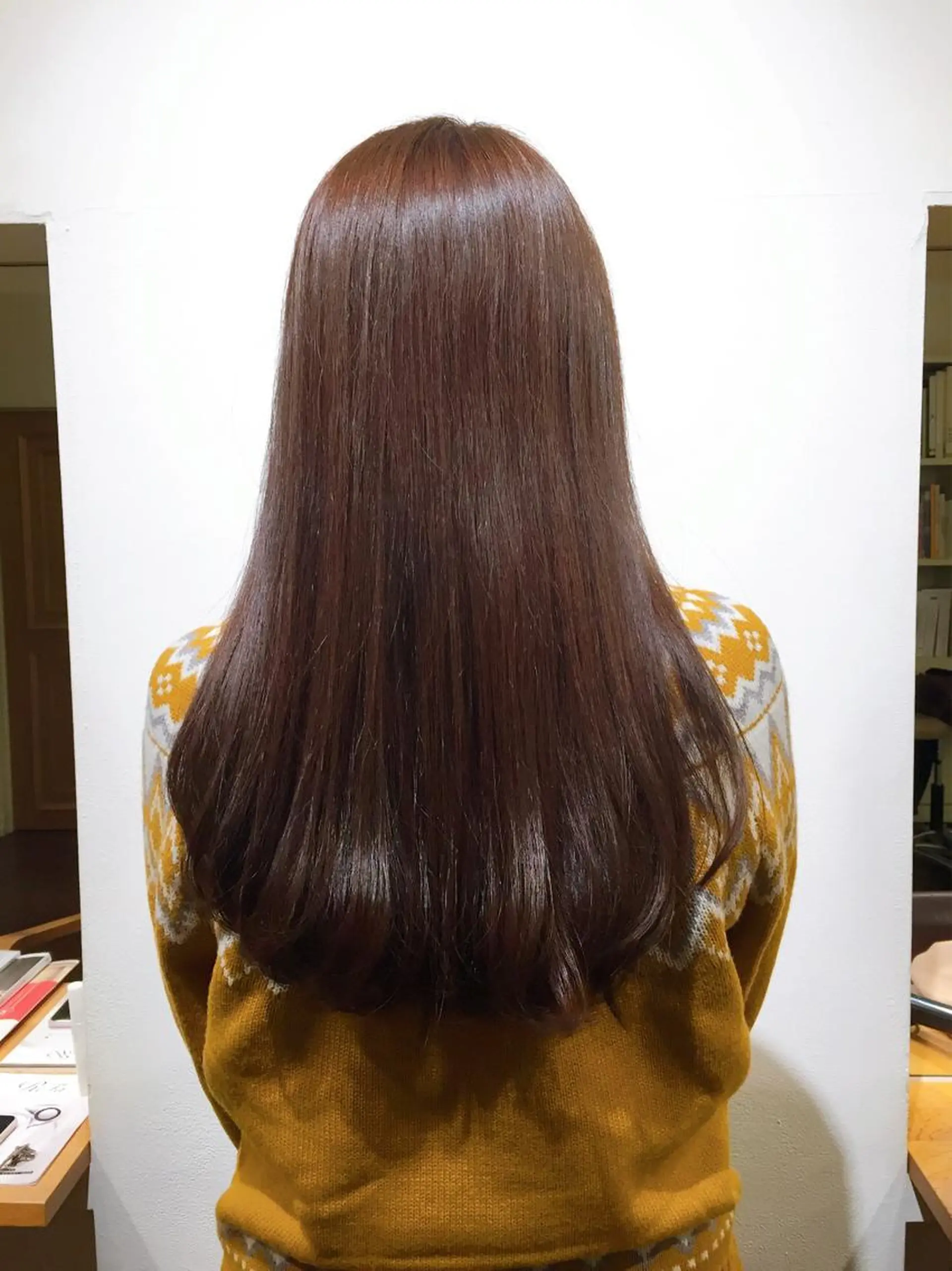 ロング カラー アッシュ トリートメント 高浜 夕海のヘアスタイル