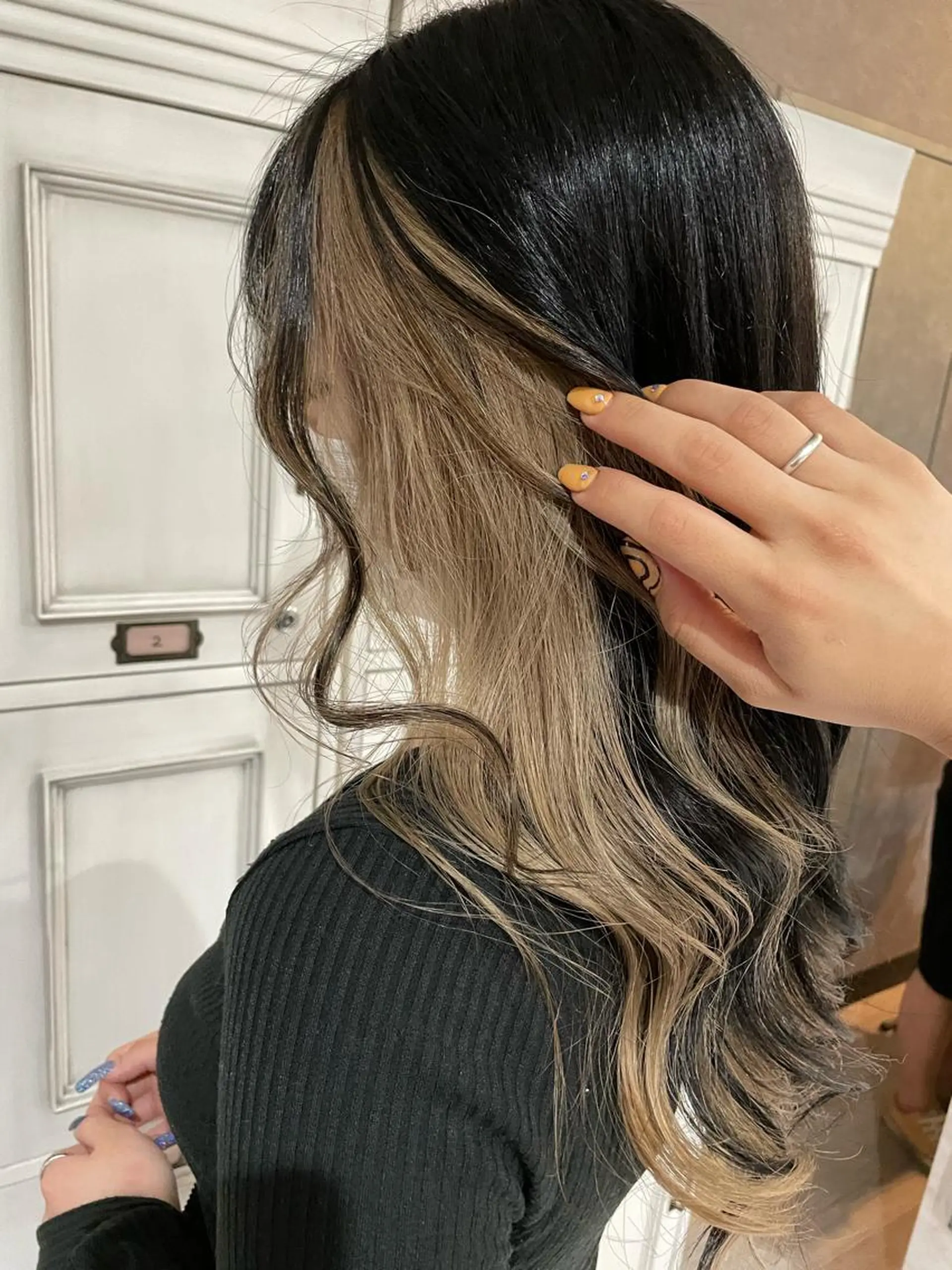 ロング カラー ベージュカラー ヘアカラー トリートメント Hair Labo ASH  あみん♡のヘアスタイル