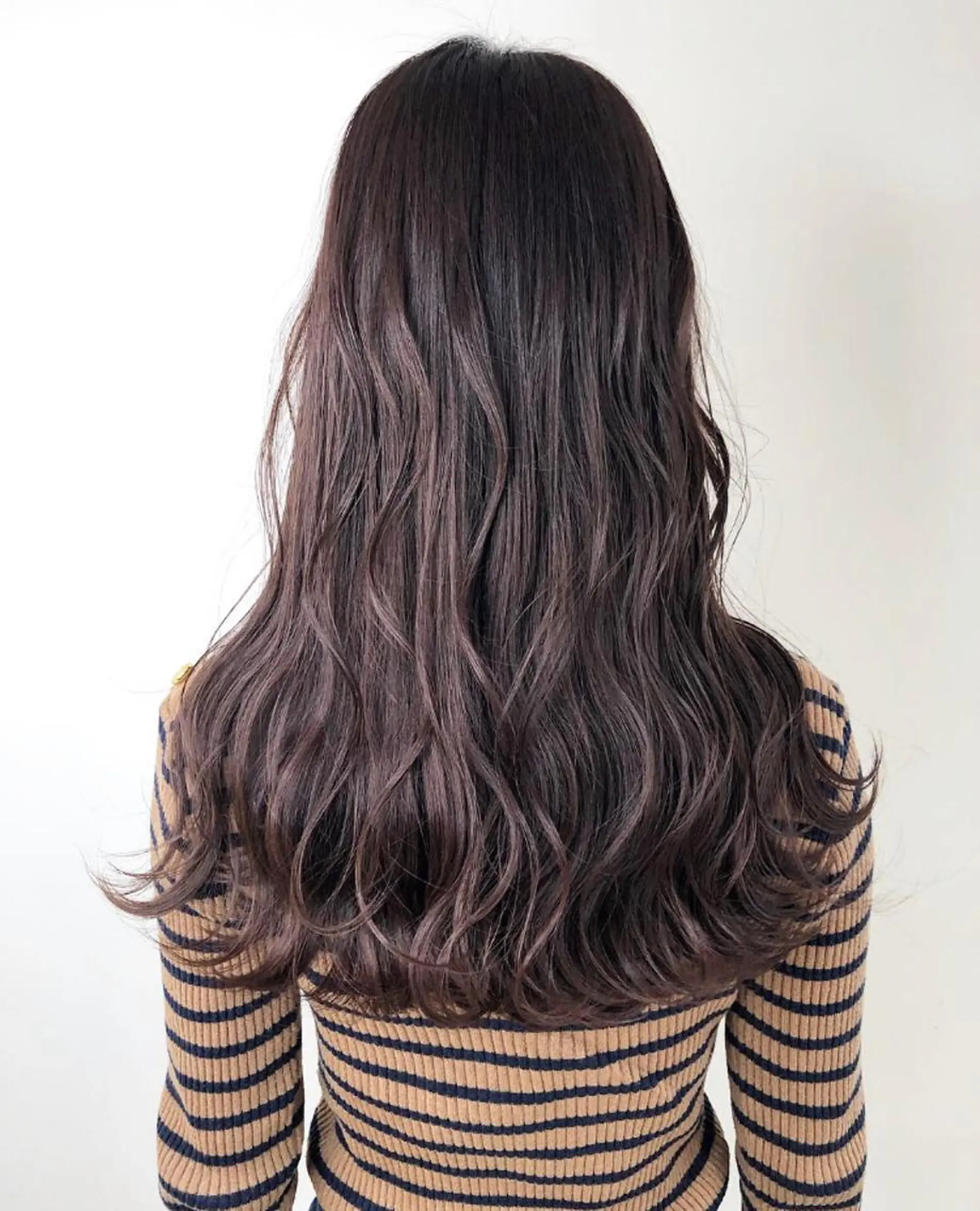 ロング カラー ブラウンカラー ピンクカラー ピンクブラウン ヘアカラー トリートメント 透明感カラー 松田晃代のヘアスタイル