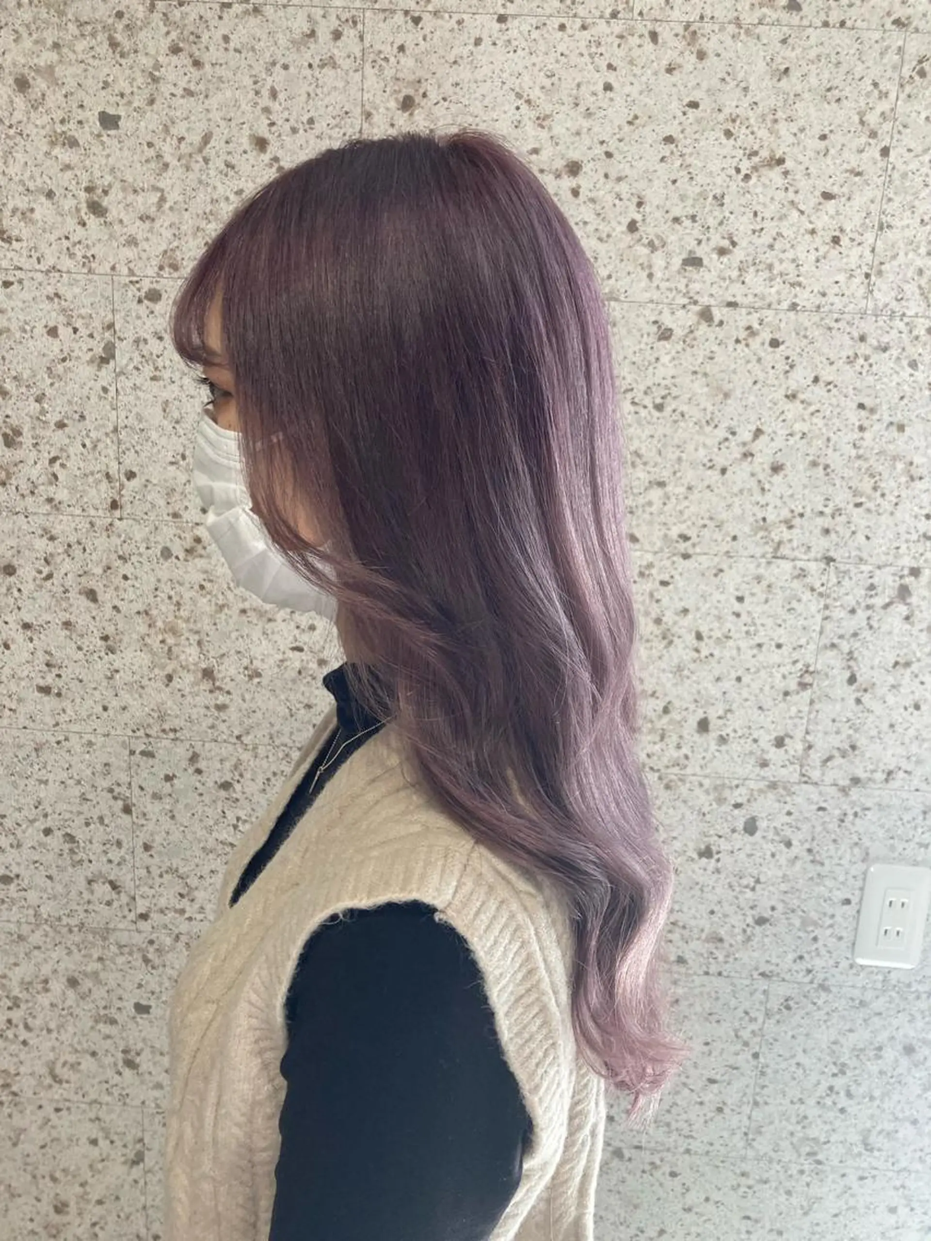 ロング カラー ヘアカラー トリートメント 髪質改善.縮毛矯正 ×韓国ヘアyukiのヘアスタイル
